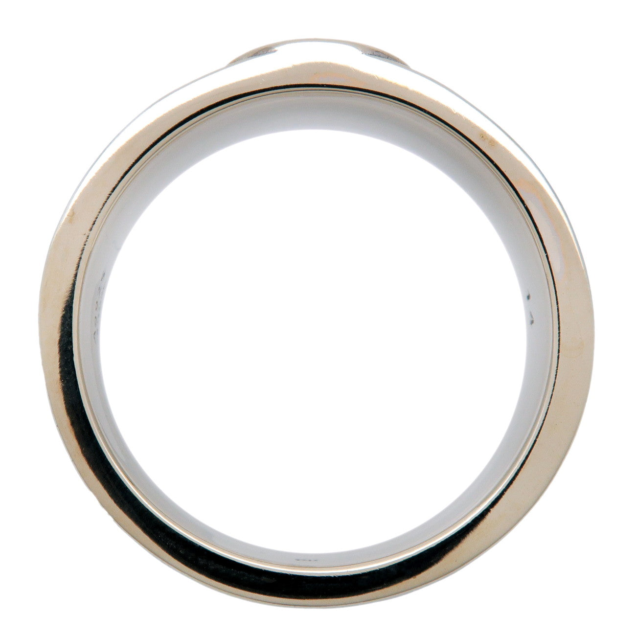 GUCCI Interlocking G Glitter Ring SV925 Enamel Silver #14 645573