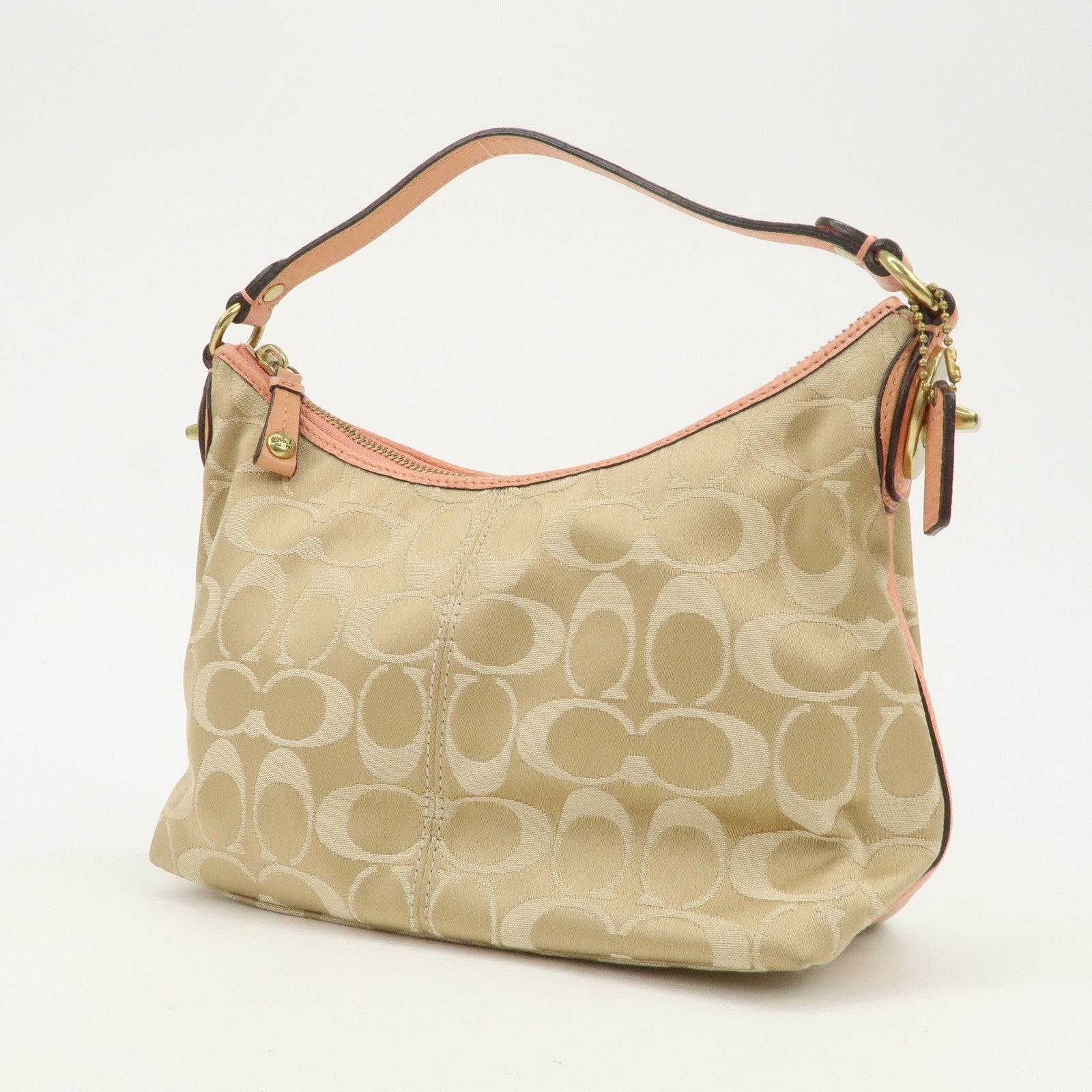 COACH Signature Canvas Leather Set of 2 Shoulder Bag Hand Bag
