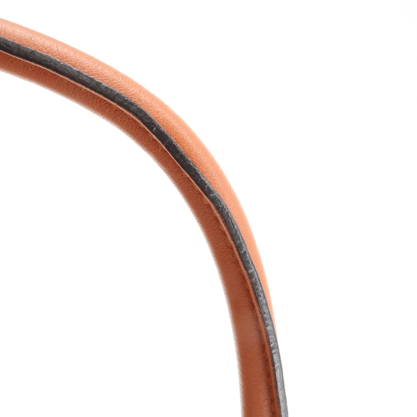 GUCCI Abbey Leather GG Canvas Shoulder Hand Bag Beige Orange 139260 Used