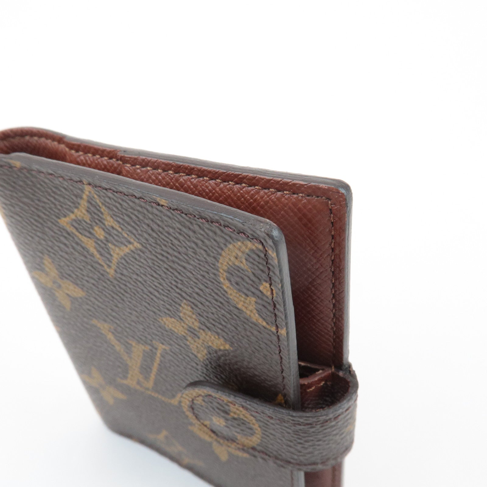 Louis Vuitton Monogram Agenda Mini Planner Cover Brown R20007 Used