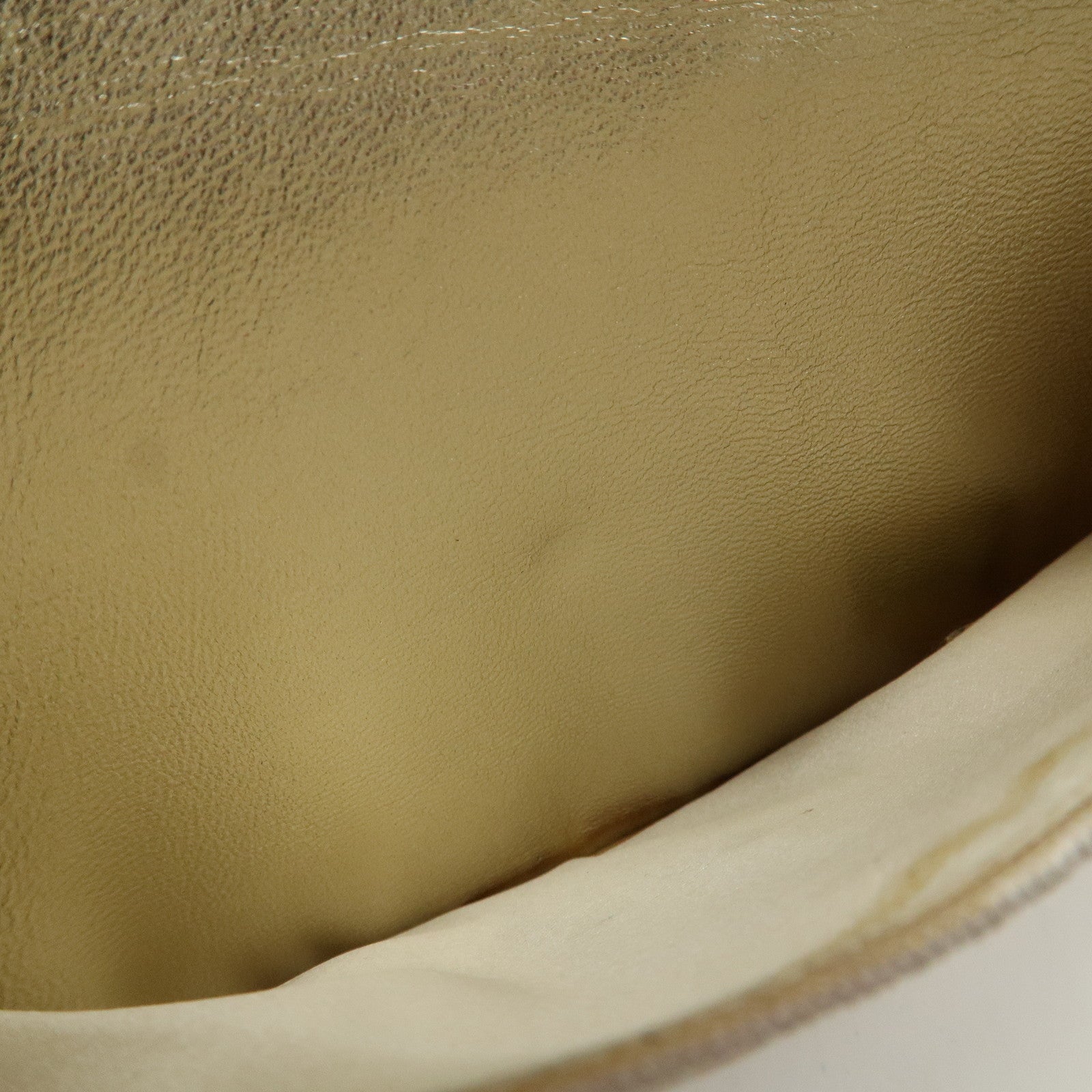 Chanel New Travel Line Nylon Jacquard Leather Chain Wallet Gold A15772 Used