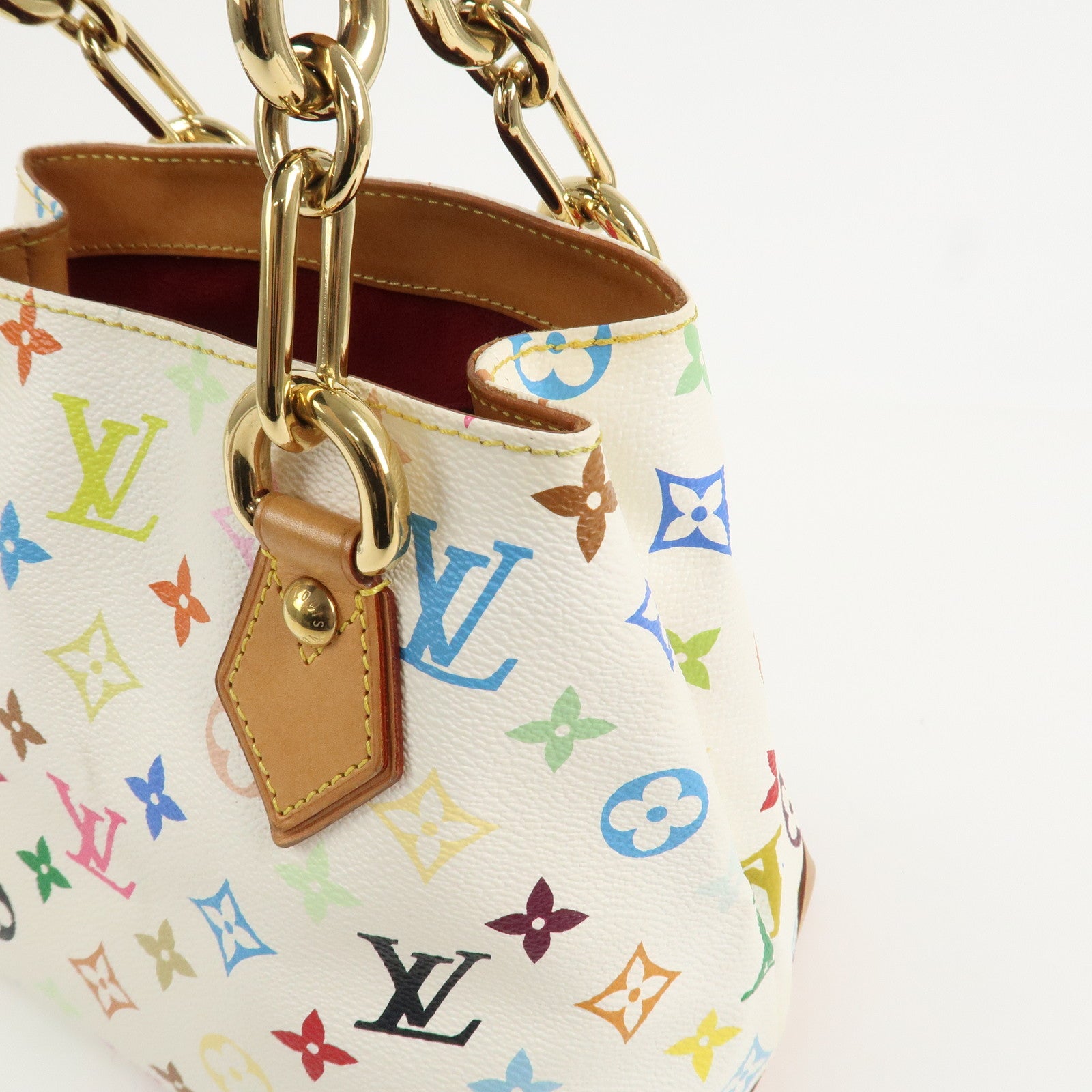 Louis Vuitton Monogram Multicolor Audra Hand Bag Blanc M40047