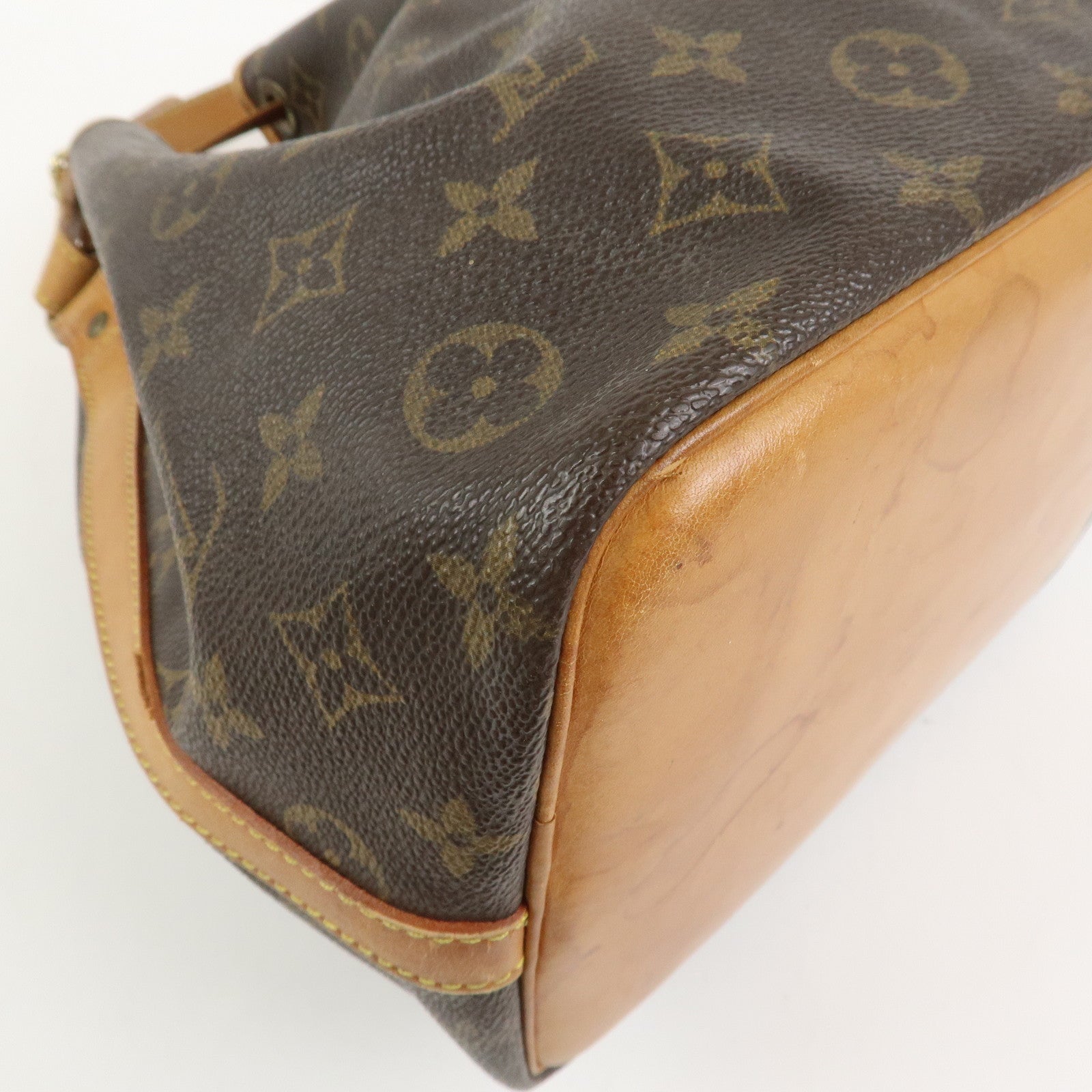 Louis Vuitton Monogram Petit Noe Shoulder Bag Brown M42226
