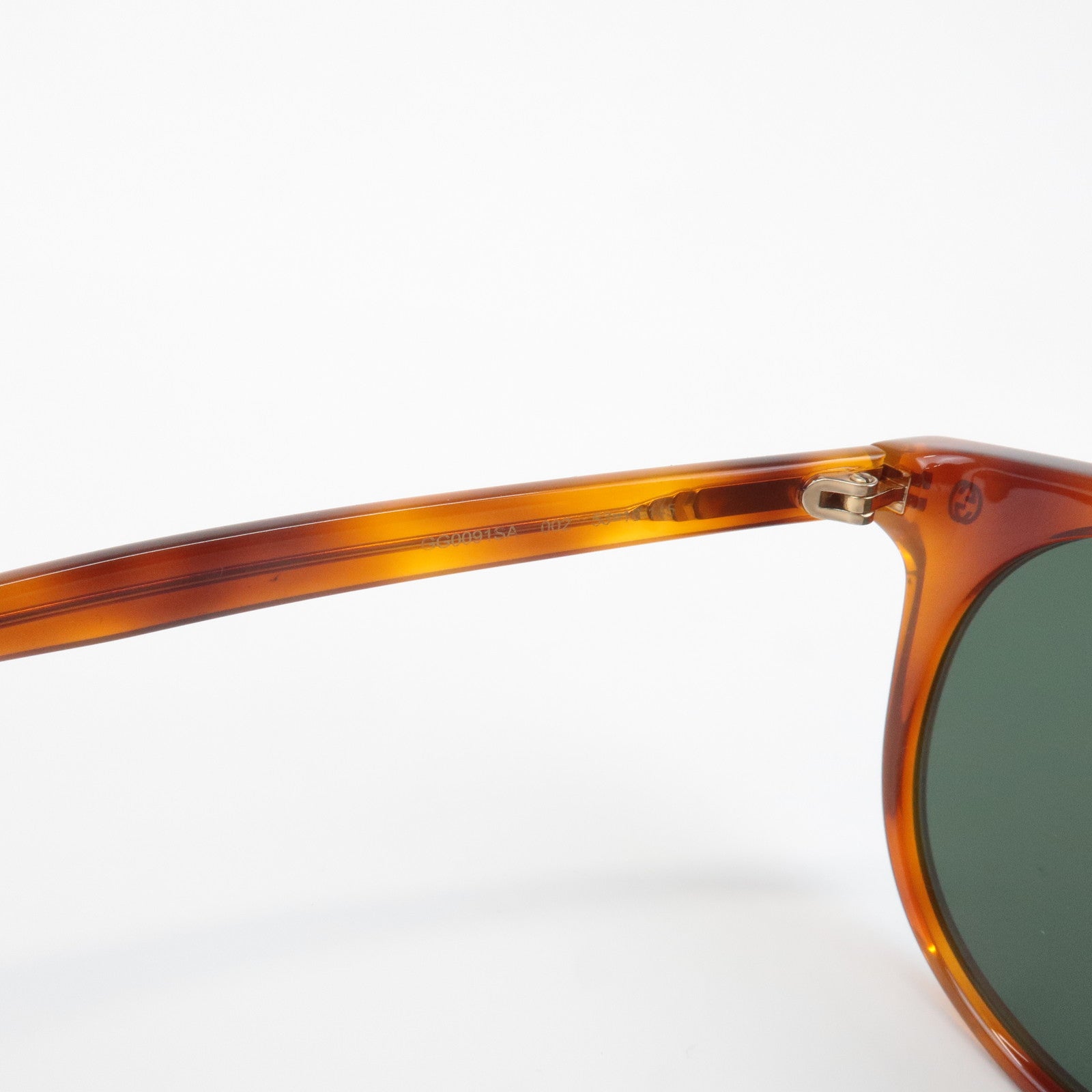 GUCCI Interlocking G Plastic Sunglasses Brown GG0091SA 53□18-145 Used