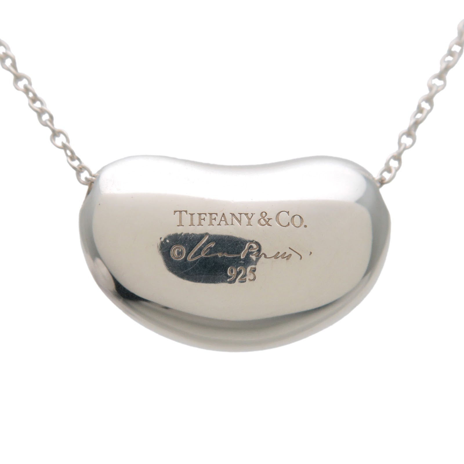 Tiffany&Co. Bean Necklacce Medium SV925 Silver