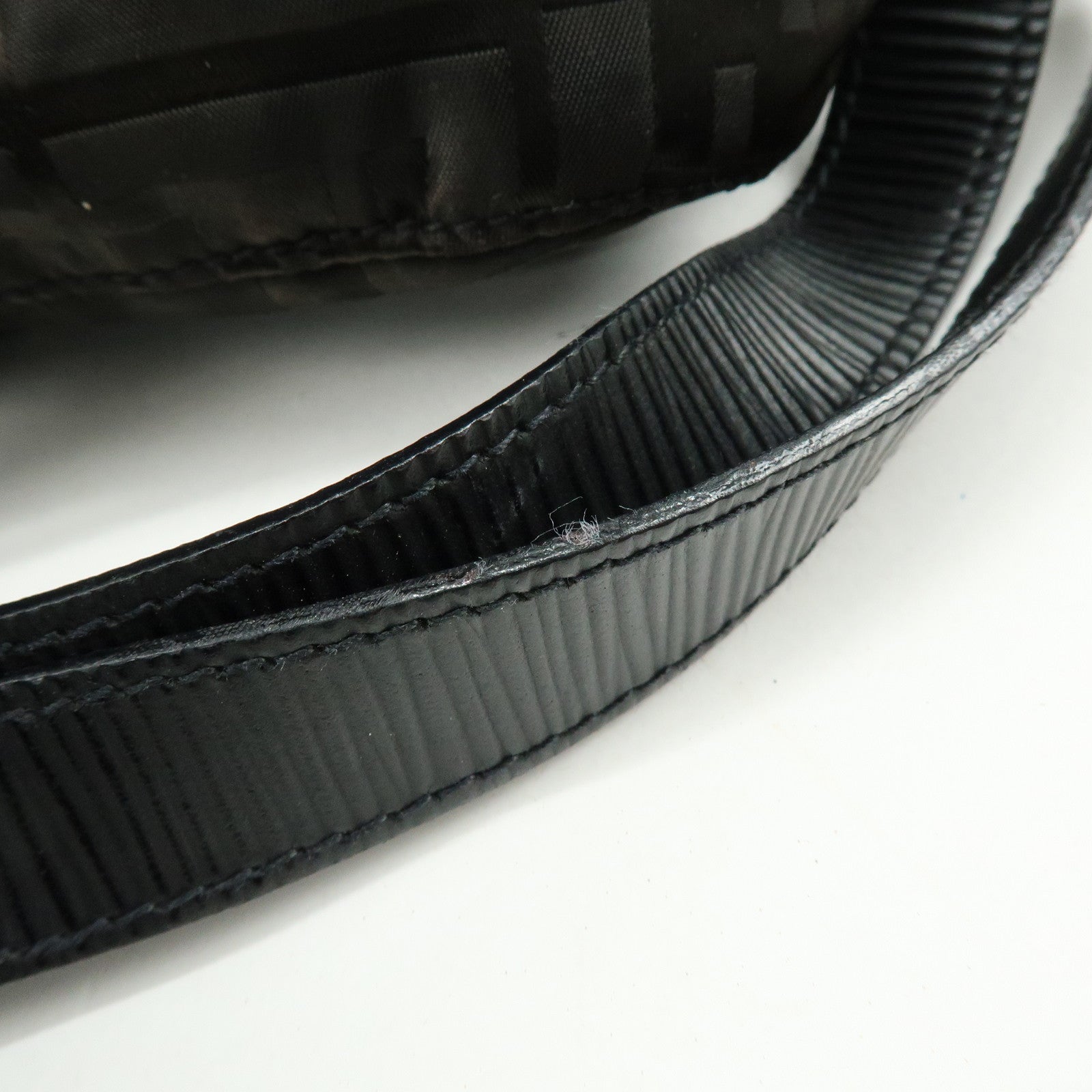 FENDI Logo Zucca Nylon Leather Backpack Rucksack Black