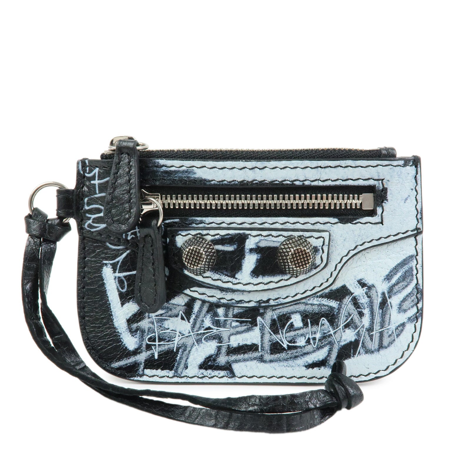 BALENCIAGA Leather Le Cagole Card Case Coin Case Fragment Case