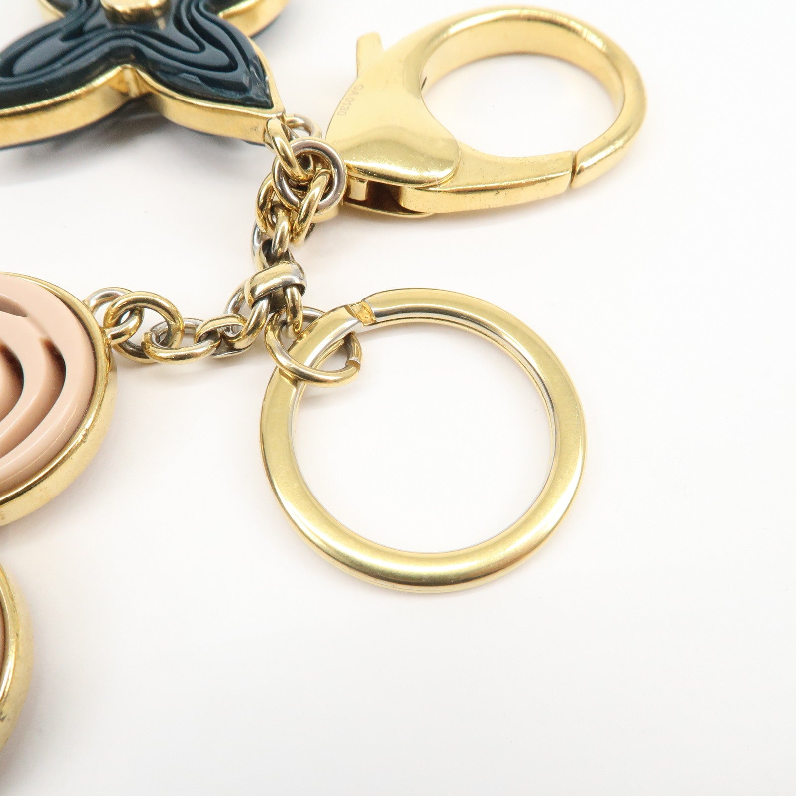 Louis Vuitton Bijou Sac Knife Metal Plastic Bag Charm Gold M66143