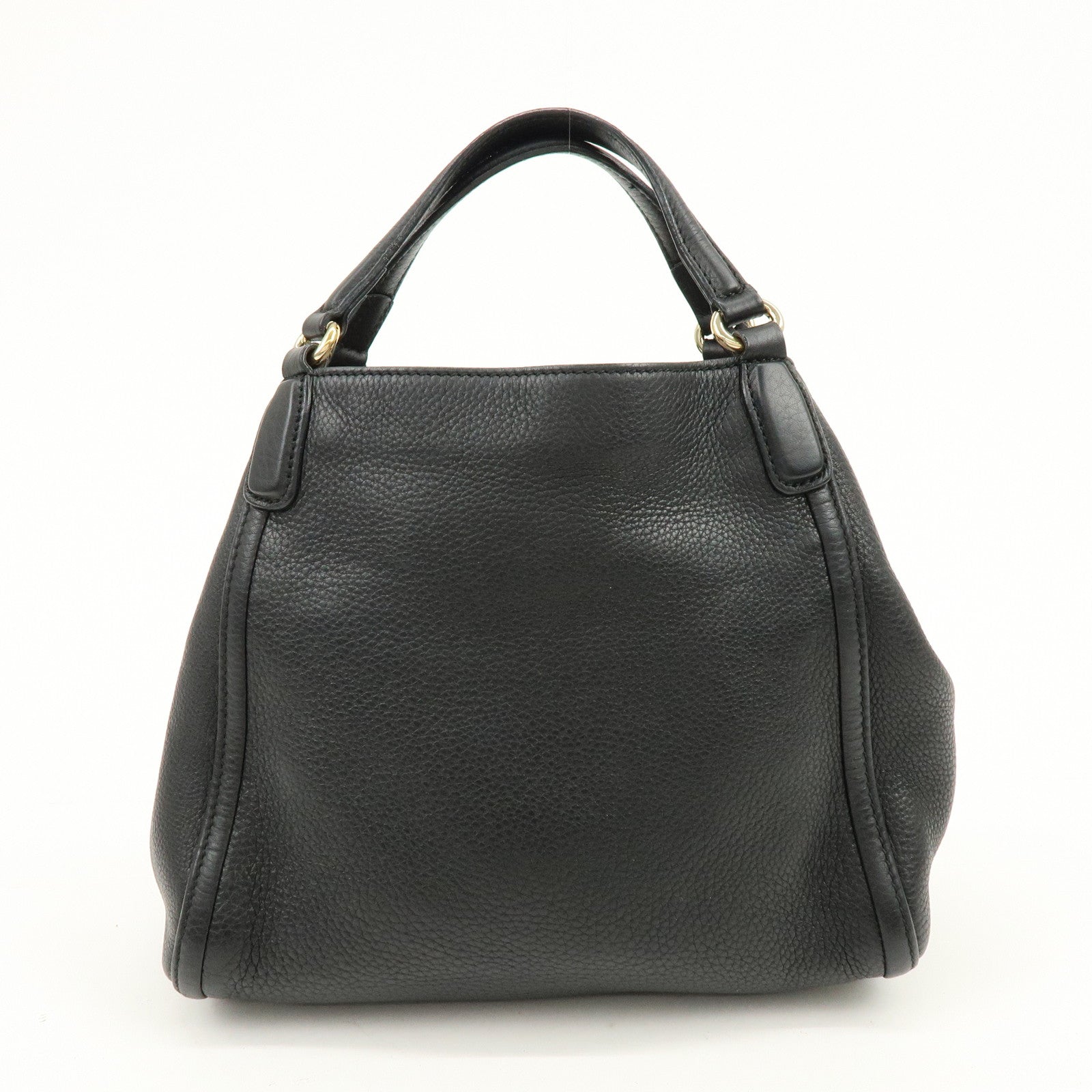 GUCCI SOHO Interlocking G 2Way Bag Hand Bag Black 336751