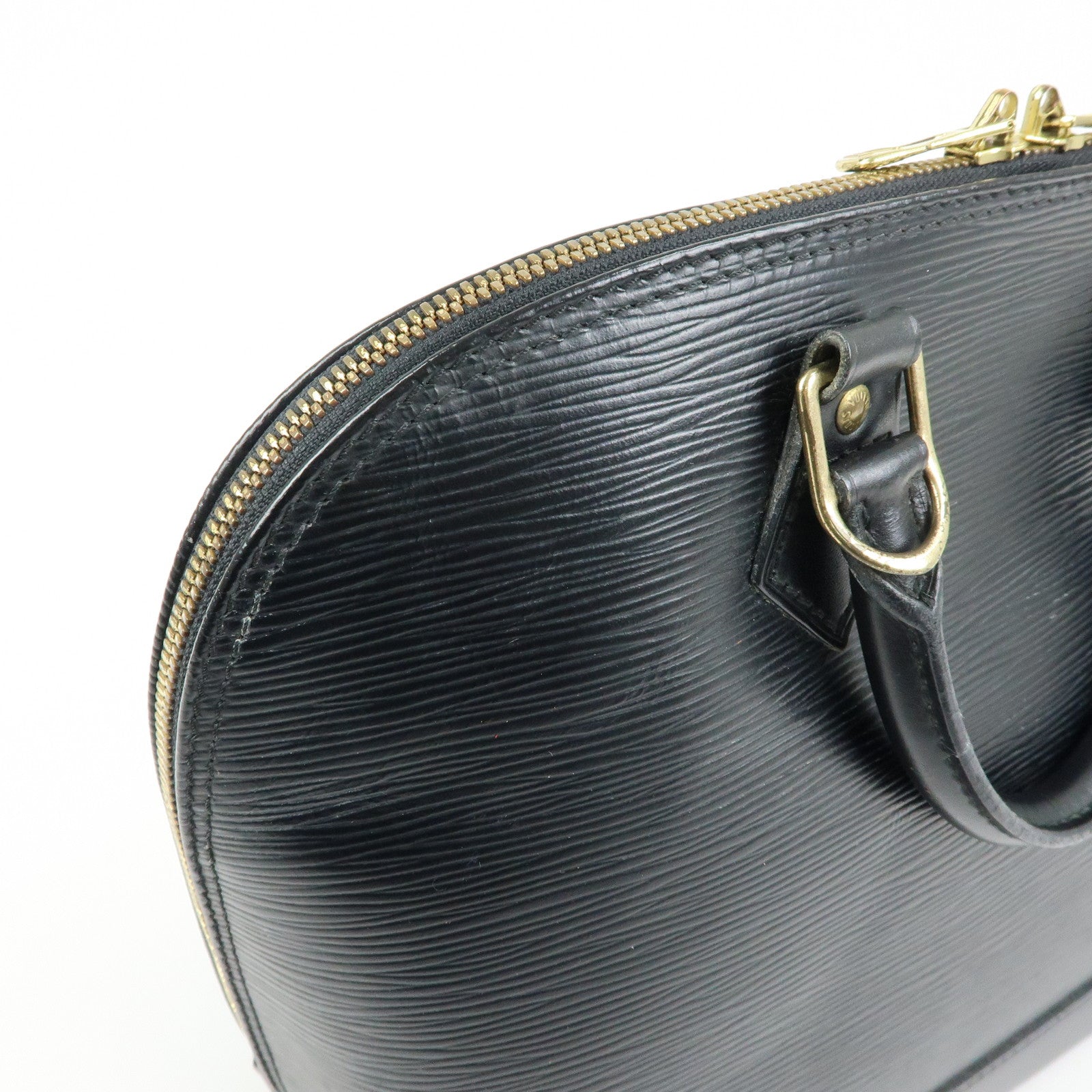 Louis Vuitton Epi Alma PM Leather Hand Bag Noir Black M52142
