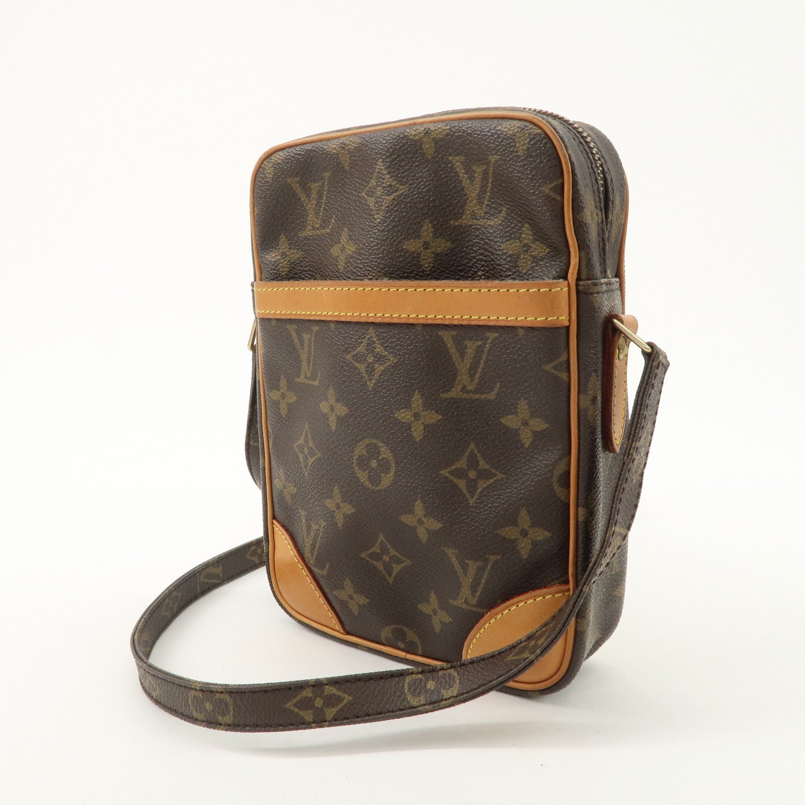 Louis Vuitton Monogram Danube Shoulder Bag Brown M45266 Used