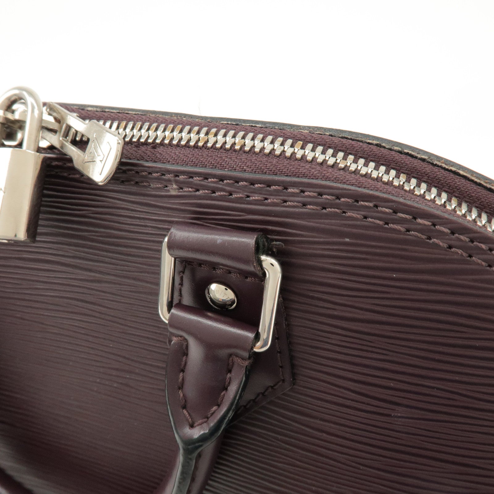 Louis Vuitton Epi Leather Alma PM Hand Bag Cassis M5280K Used