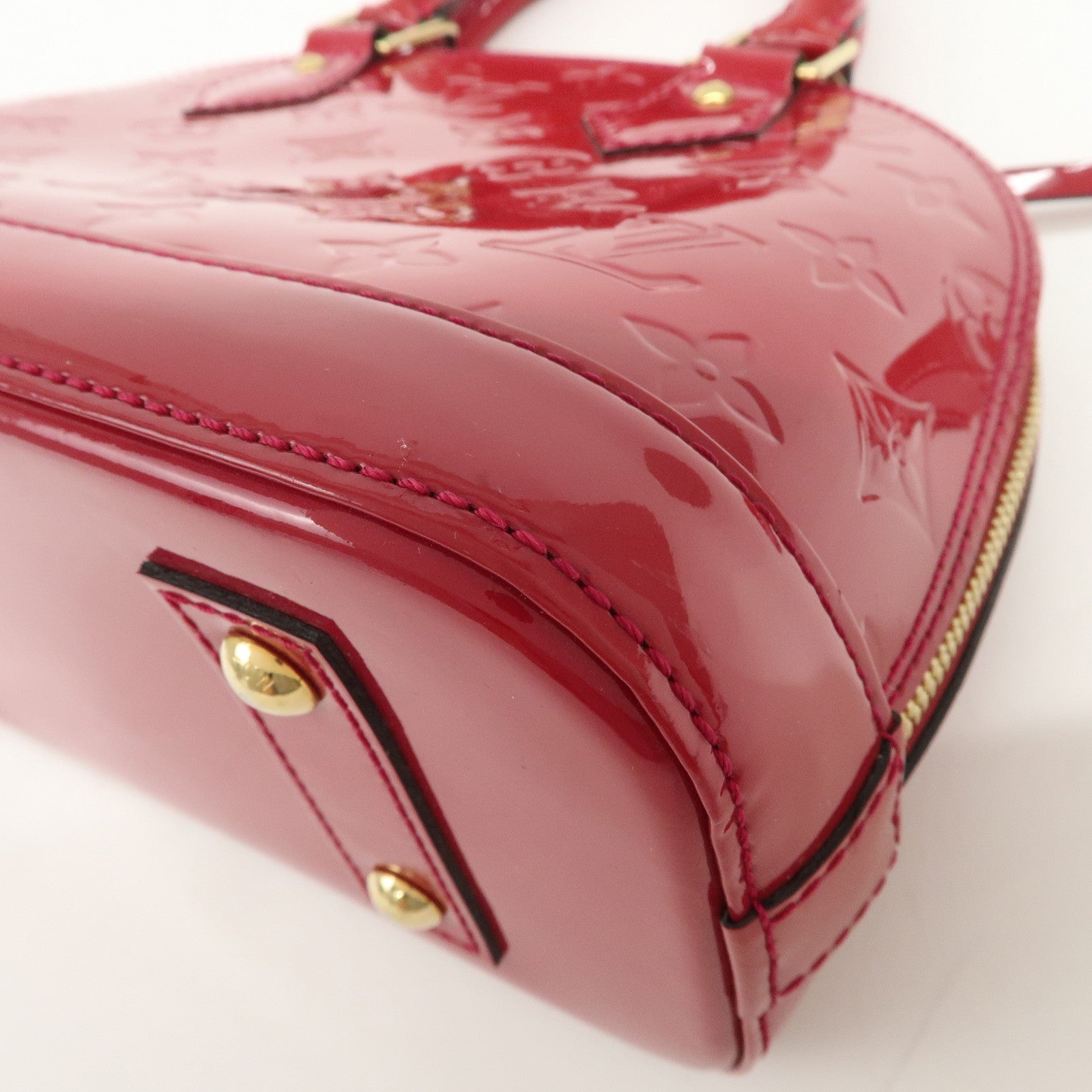 Louis Vuitton Monogram Vernis Alma BB 2Way Bag Rose Indien M91771