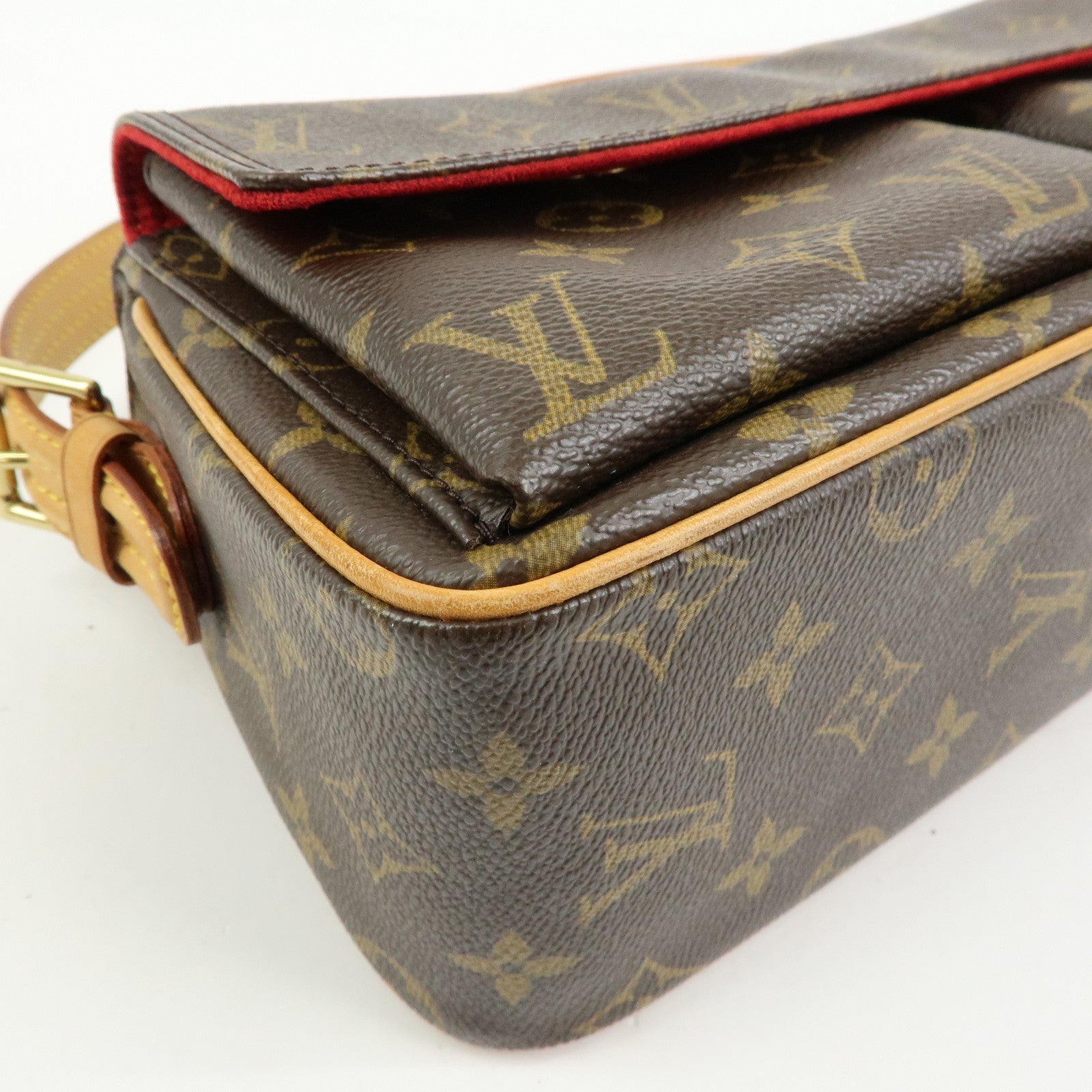 Louis Vuitton Monogram Vivacite Shoulder Bag Hand Bag Brown M51164