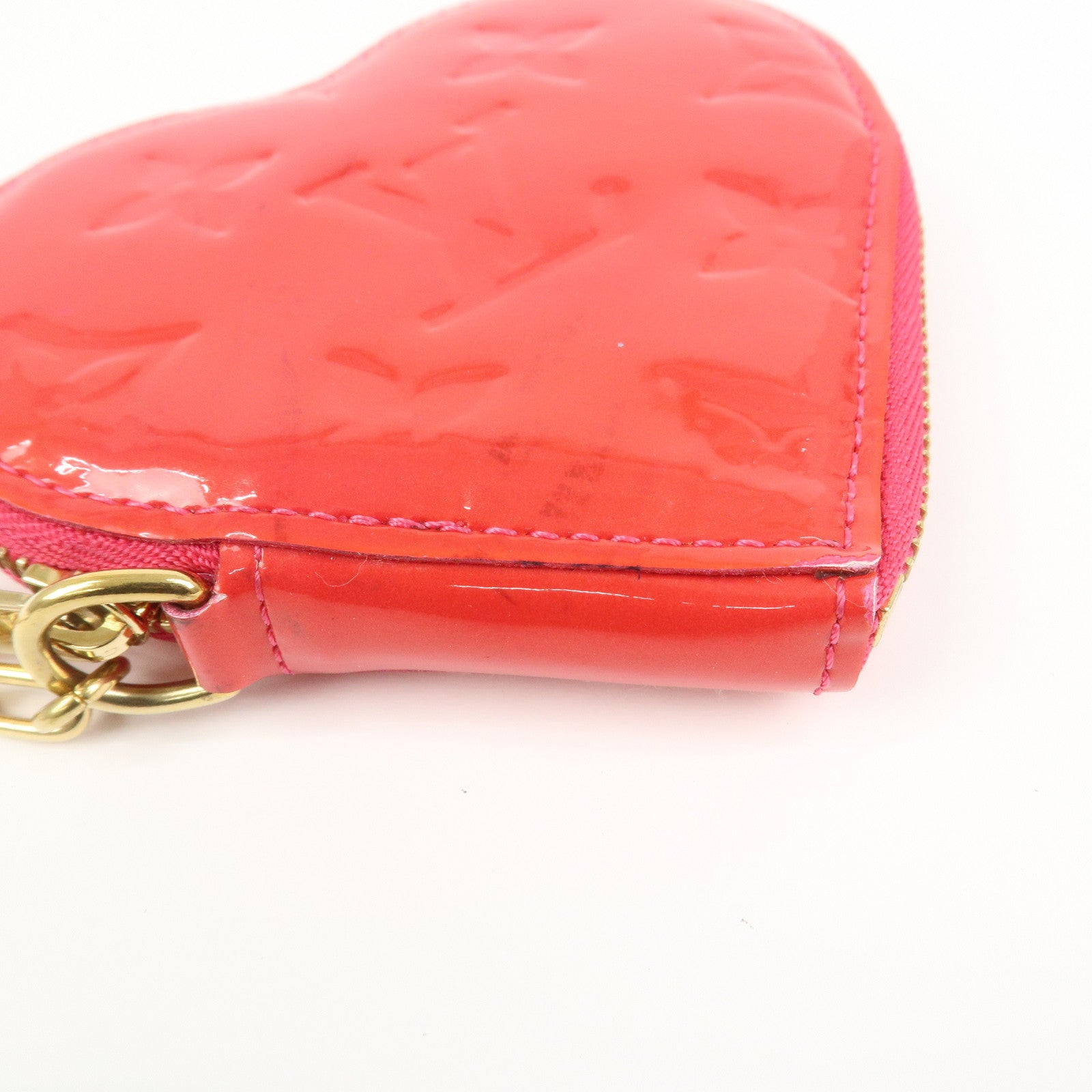 Louis Vuitton Monogram Vernis Porte Monnaie Coeur Coin Case M93657