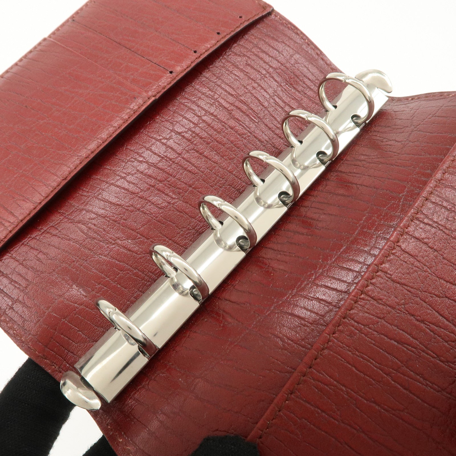 GUCC GG Supreme Canvas Leather Planner Cover Beige Brown 115240 Used