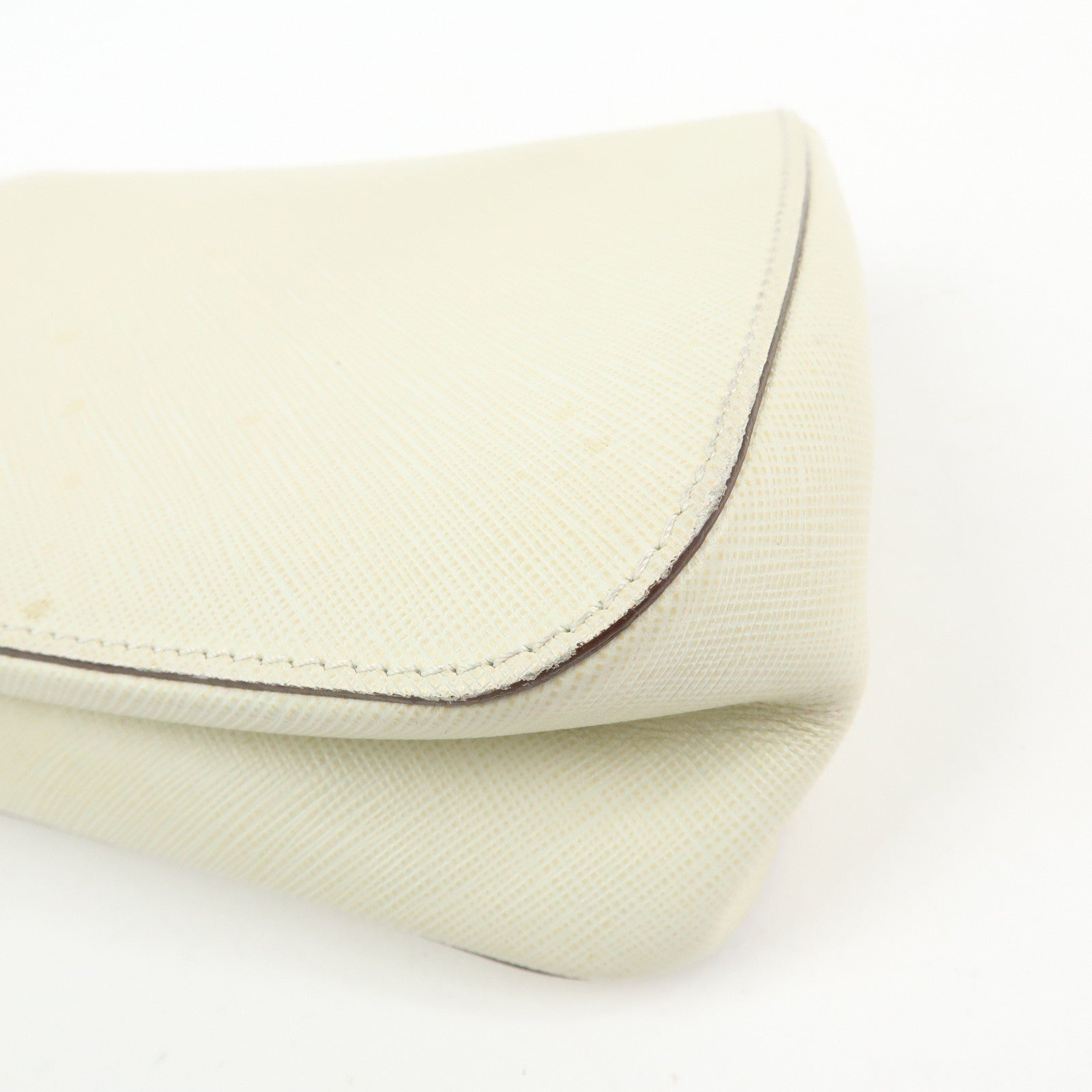 Ferragamo Gancini Leather Chain Shoulder Bag Crossbody Bag Ivory