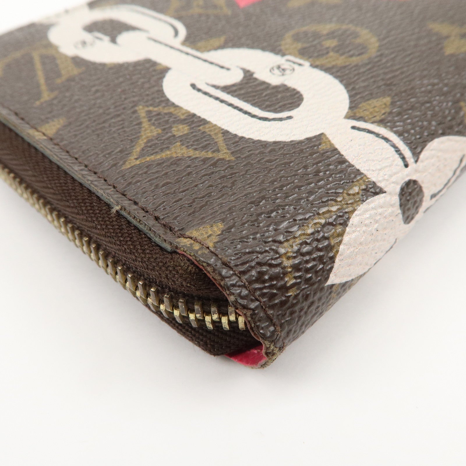 Louis Vuitton Monogram Canvas Bay Zippy Long Wallet Brown M41905 Used