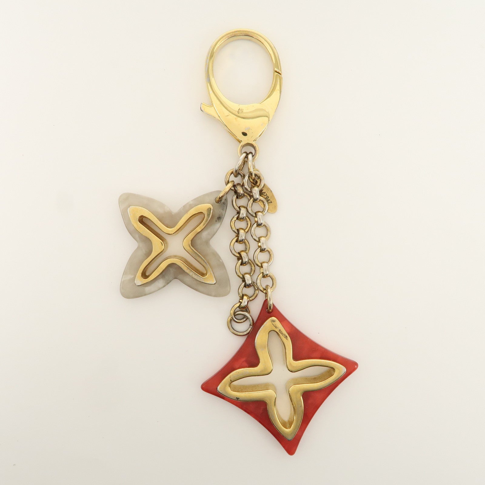 Louis Vuitton Bijoux Sac Insolence Bag Charm Gold Red M67947