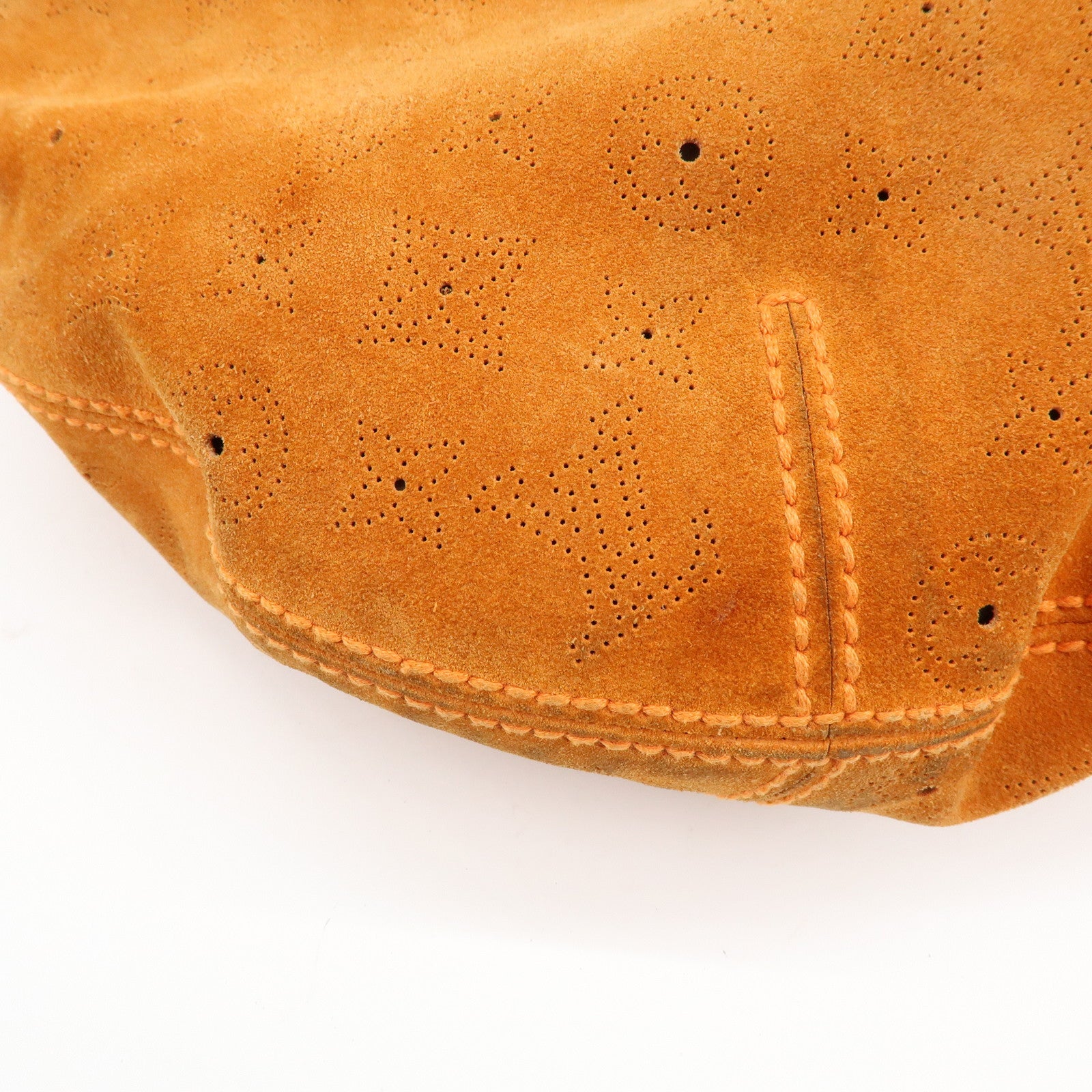 Louis Vuitton Monogram Onata GM Suede Shoulder Bag Orange M95119