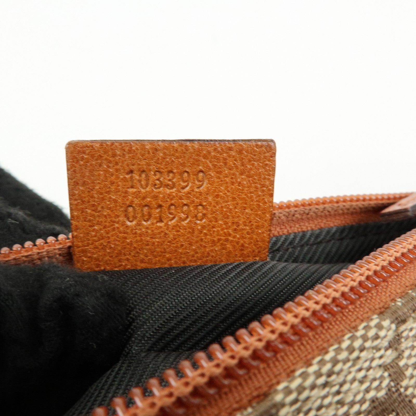 GUCCI GG Canvas Leather Mini Hand Bag Pouch Beige Brown 103399