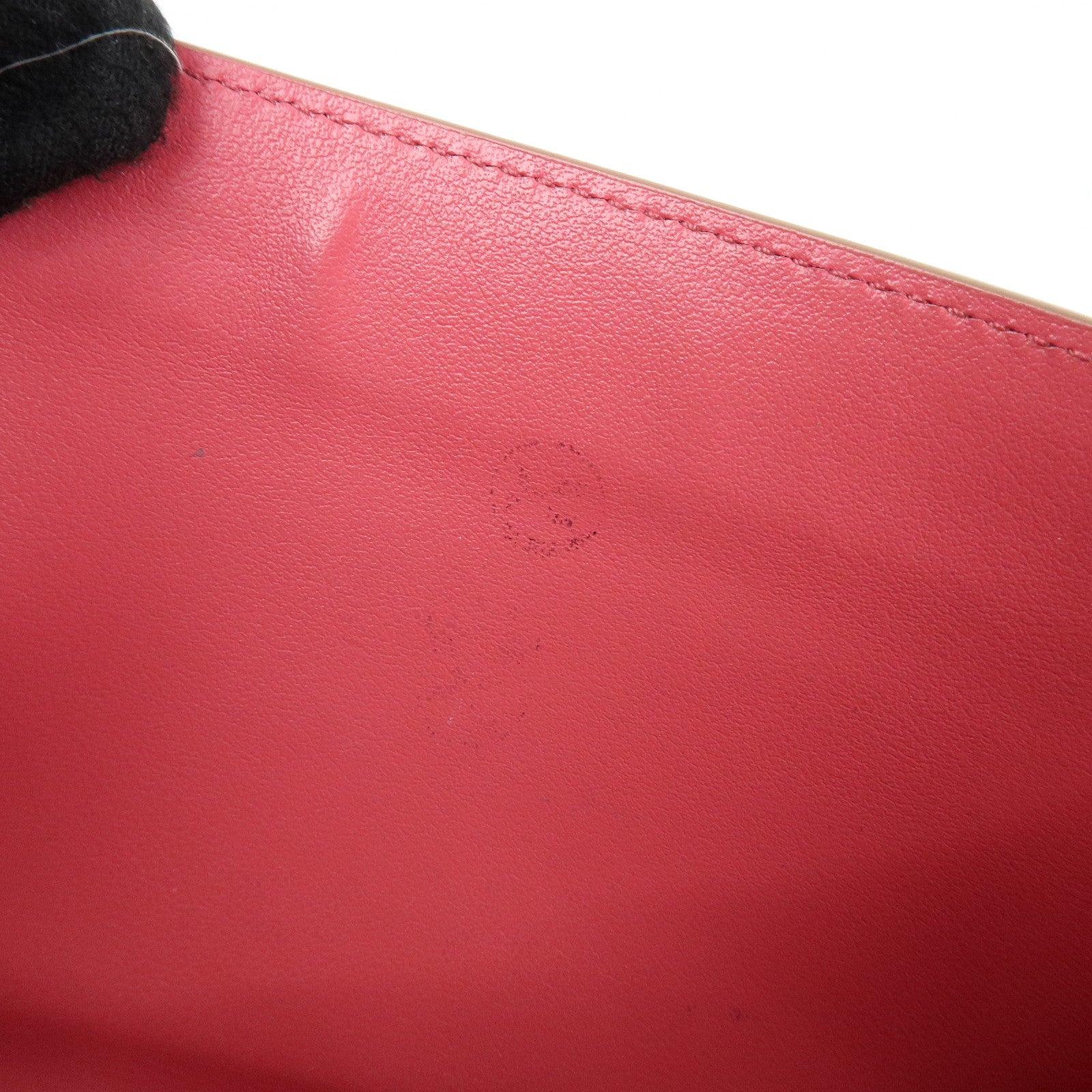 PRADA Saffiano Leather Flap Bi-Fold Long Wallet Pink Beige 1MH132