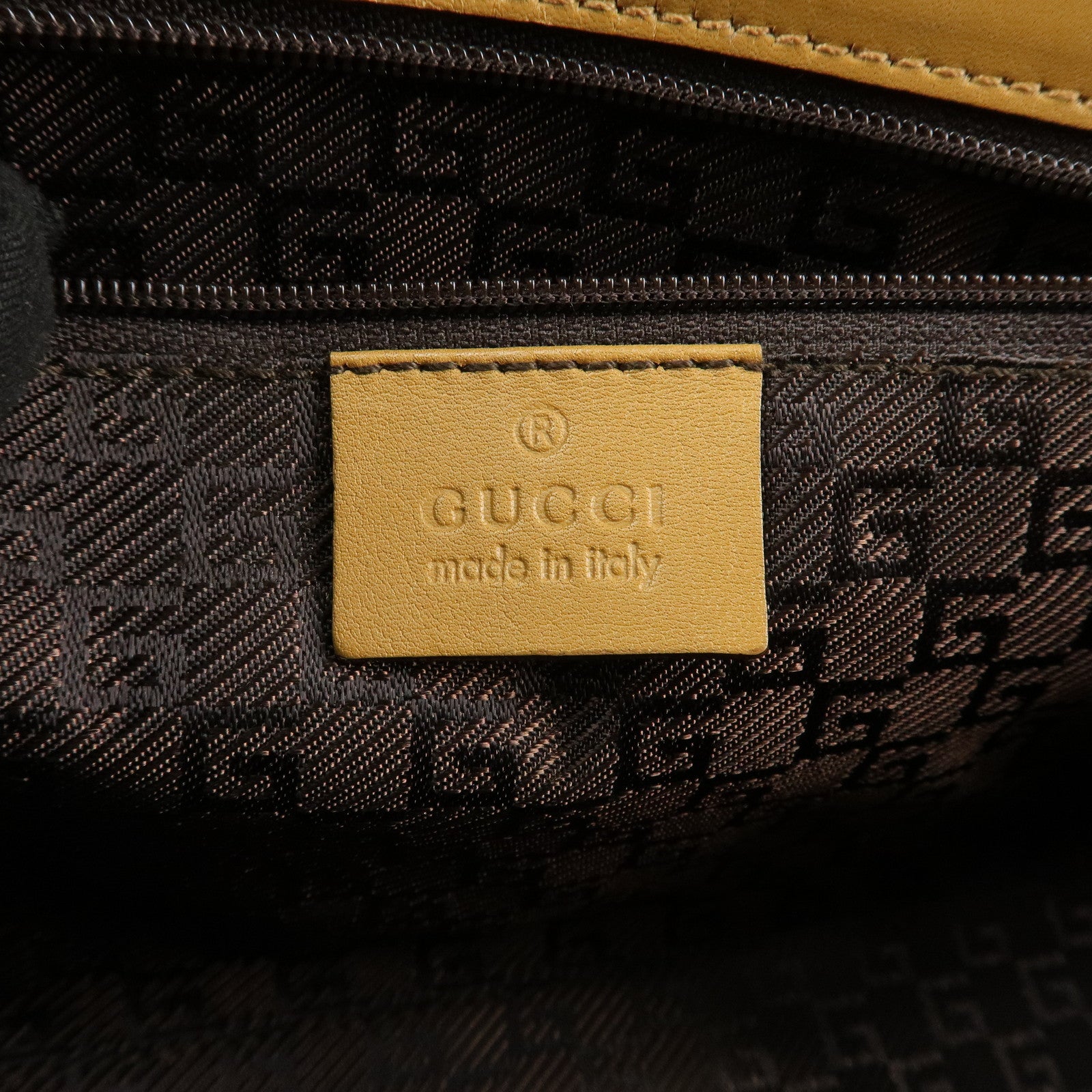 GUCCI Jackie Suede Leather Shoulder Bag Hand Bag Camel 002・1068