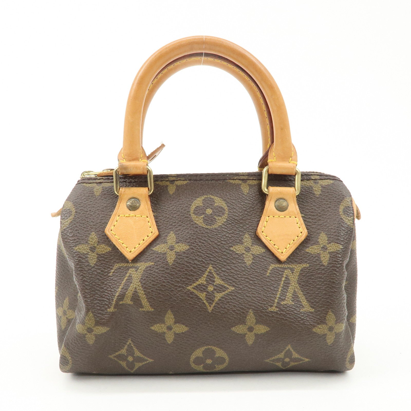 Louis Vuitton Monogram Canvas Mini Speedy Hand Bag Brown M41534