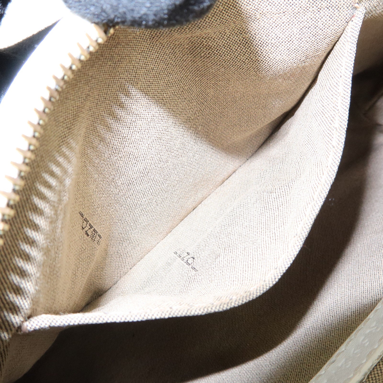 FENDI Zucca Print PVC Chain Accessory Pouch White Multicolor 8BR592