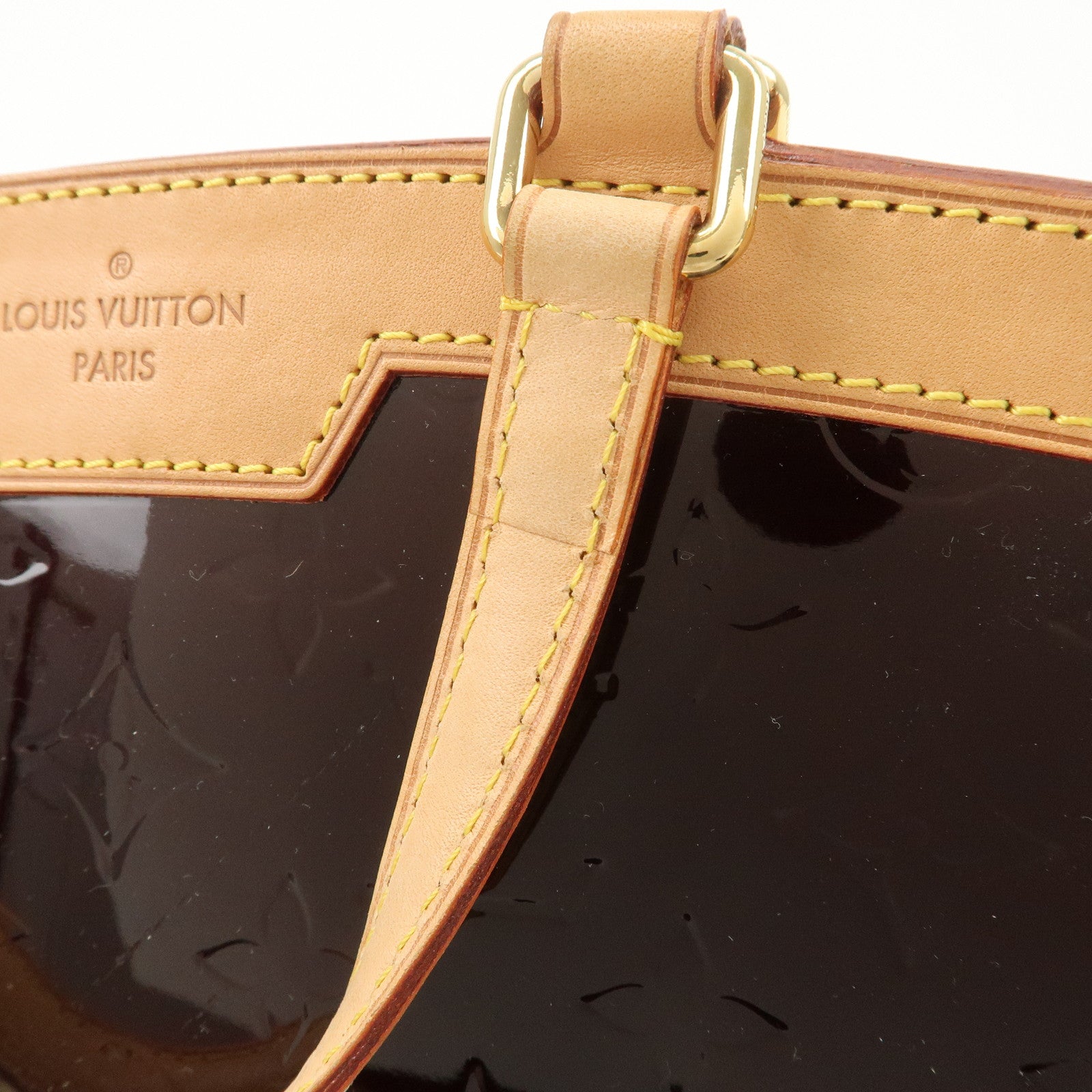 Louis Vuitton Vernis Brea MM 2Way Hand Bag Shoulder Bag Amarante M91619