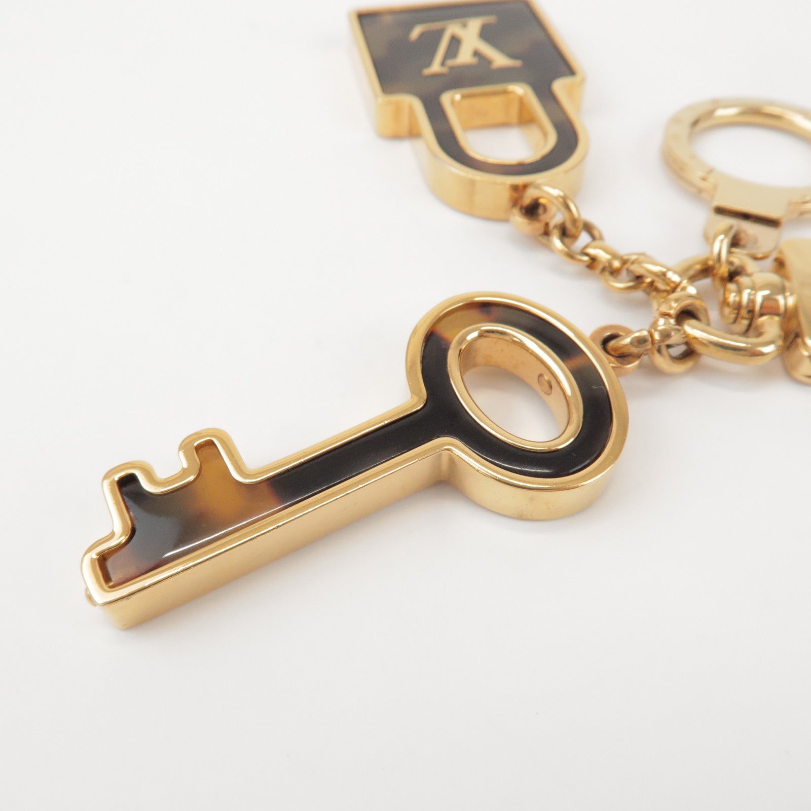 Louis Vuitton Porte Cles Confidence Bag Charm Key Chain Gold M65088