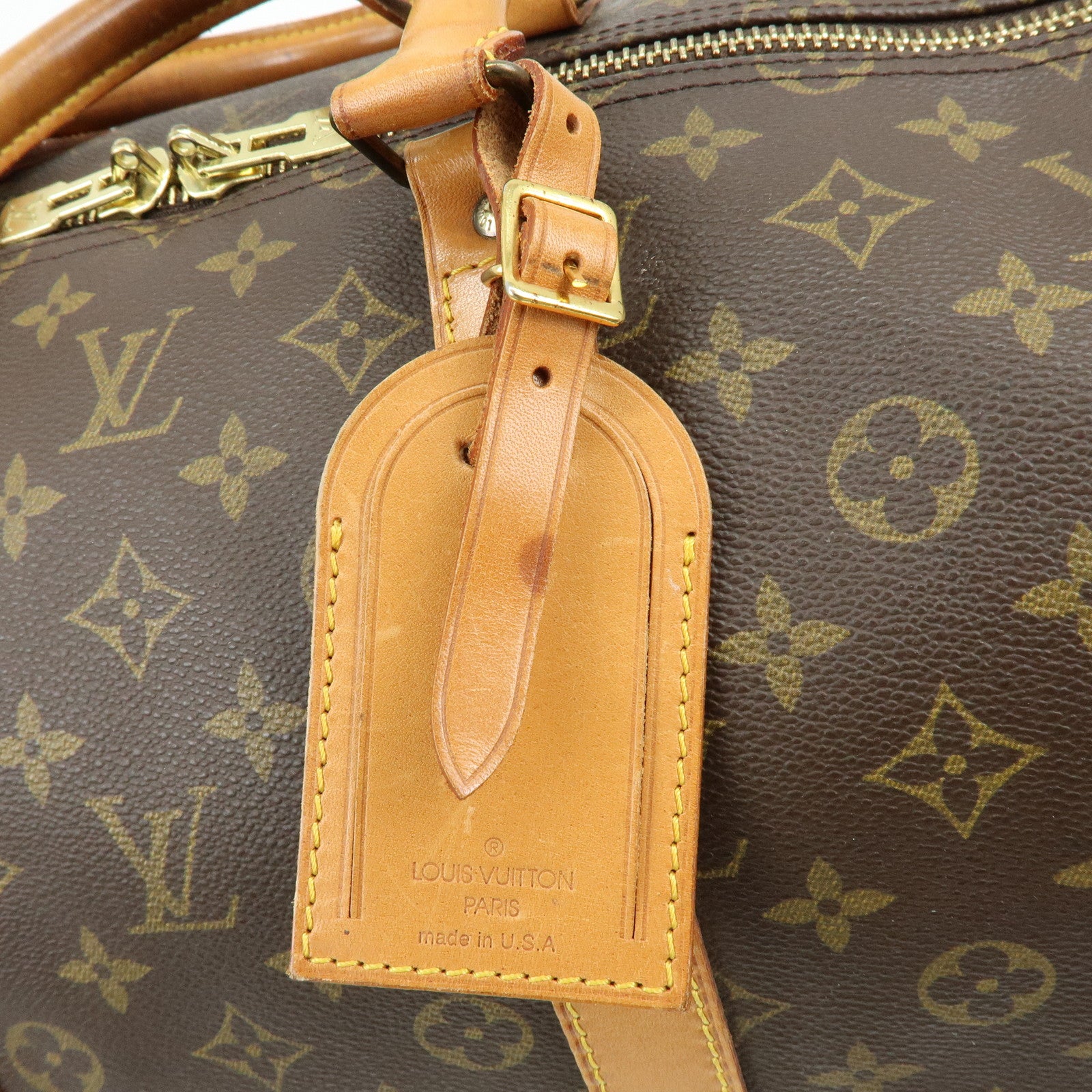 Louis Vuitton Monogram Keep All Bandouliere 55 Boston Bag M41414