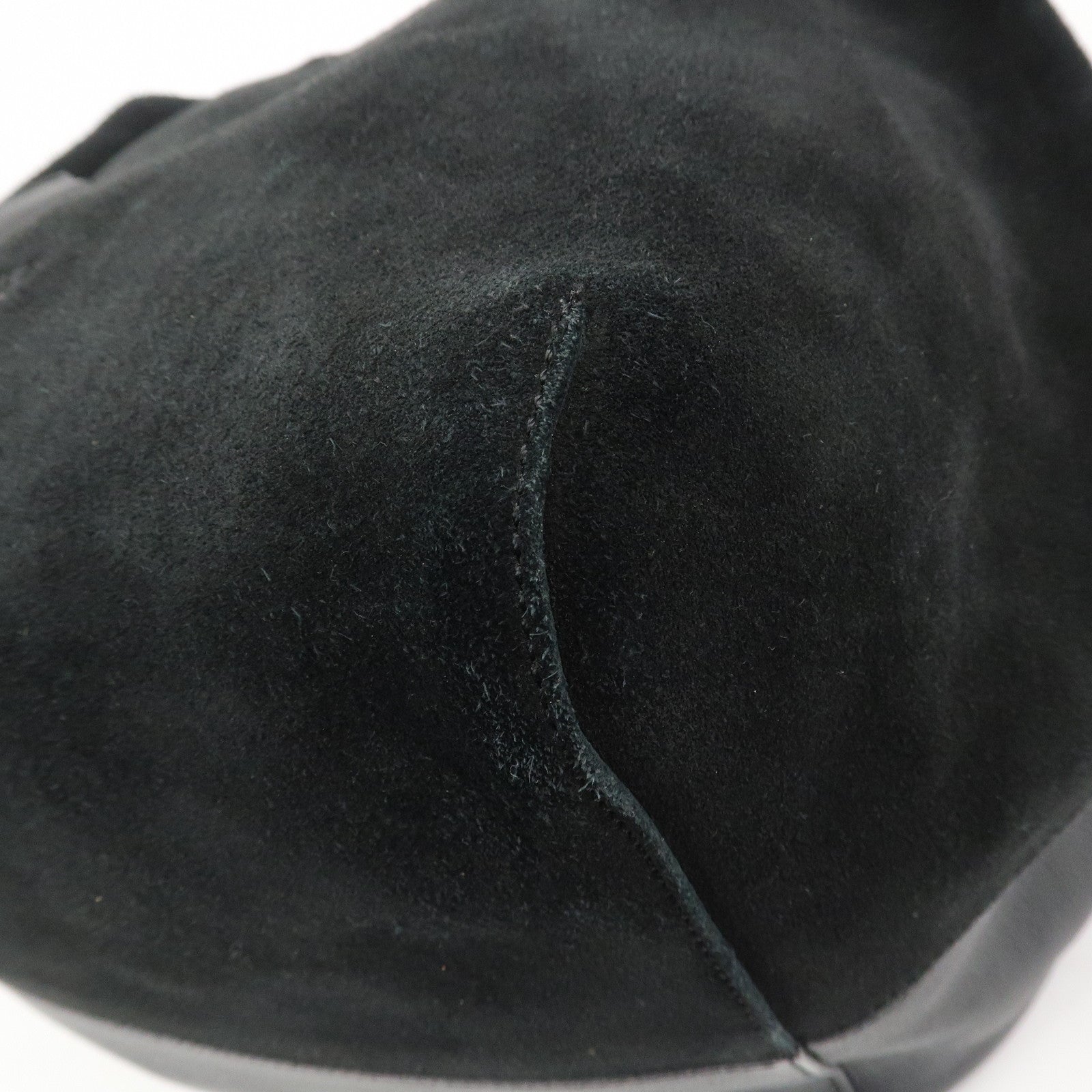 LOEWE Anagram Logo Leather Suede Origami Cubo Hand Bag Black