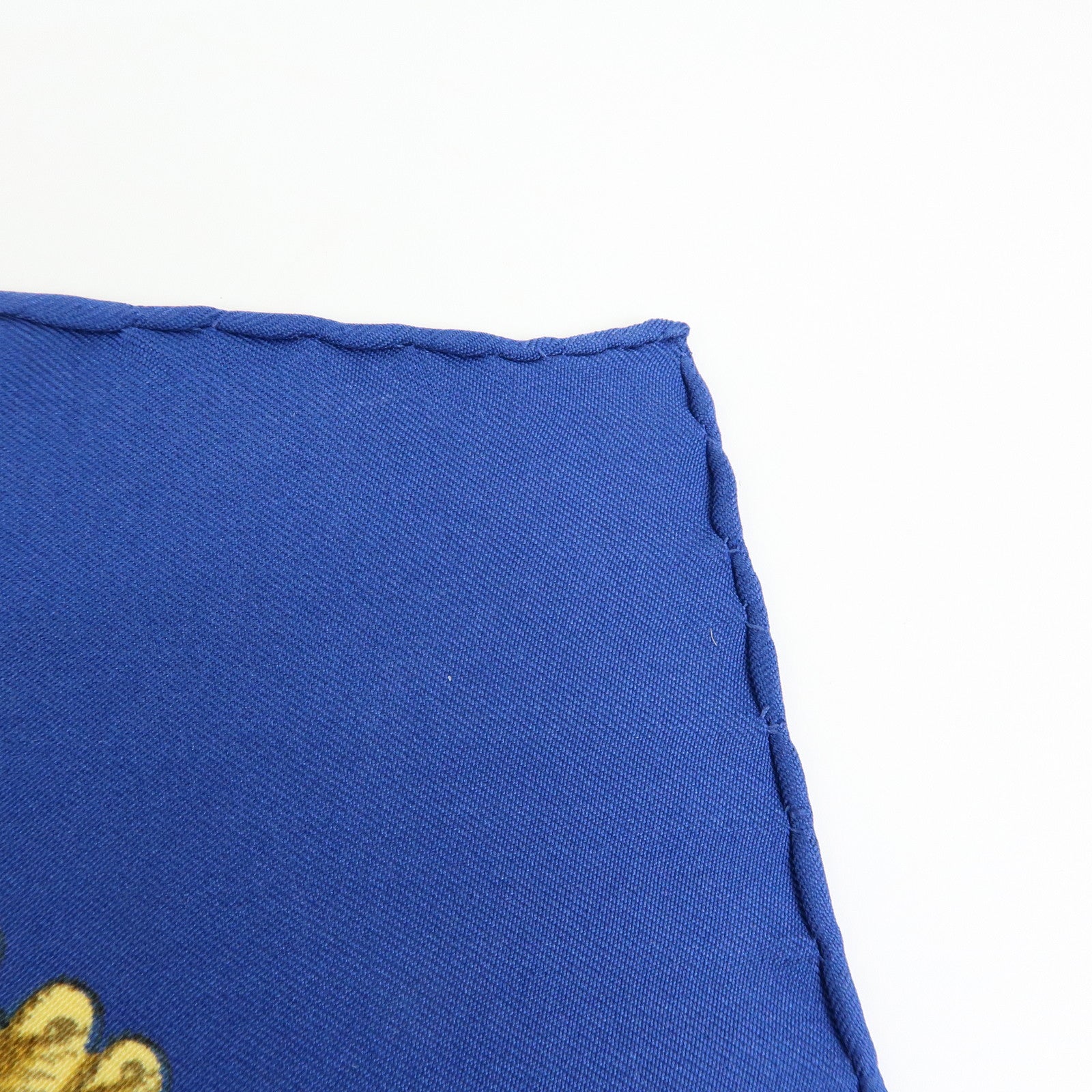 HERMES Carre 90 Silk 100% Scarf Poste et Cavalerie Blue Yellow Red