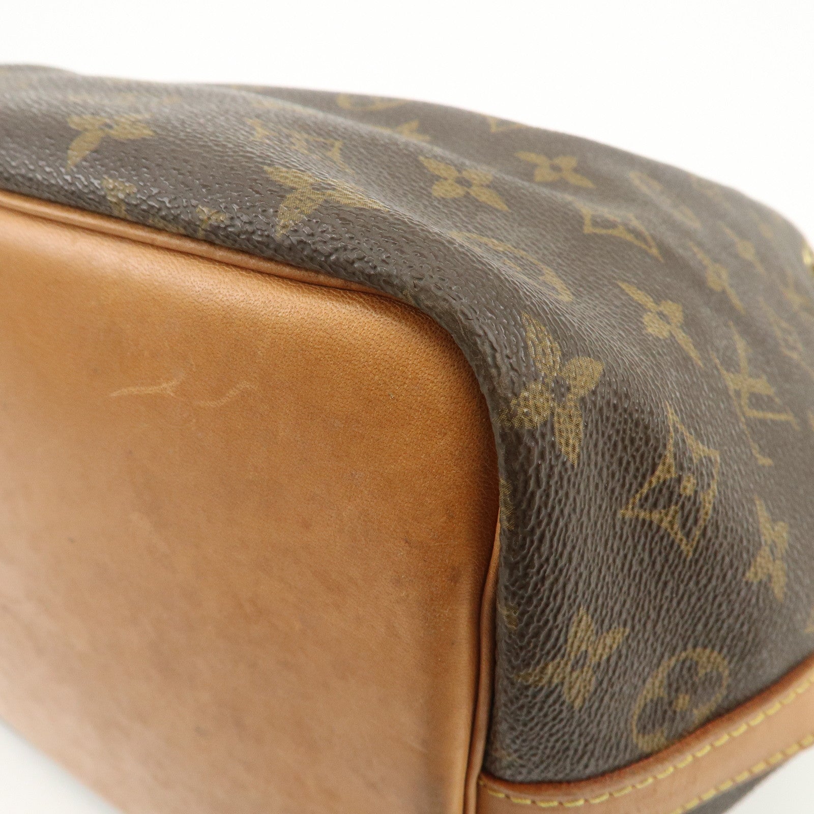 Louis Vuitton Monogram Petit Noe Shoulder Bag Brown M42226