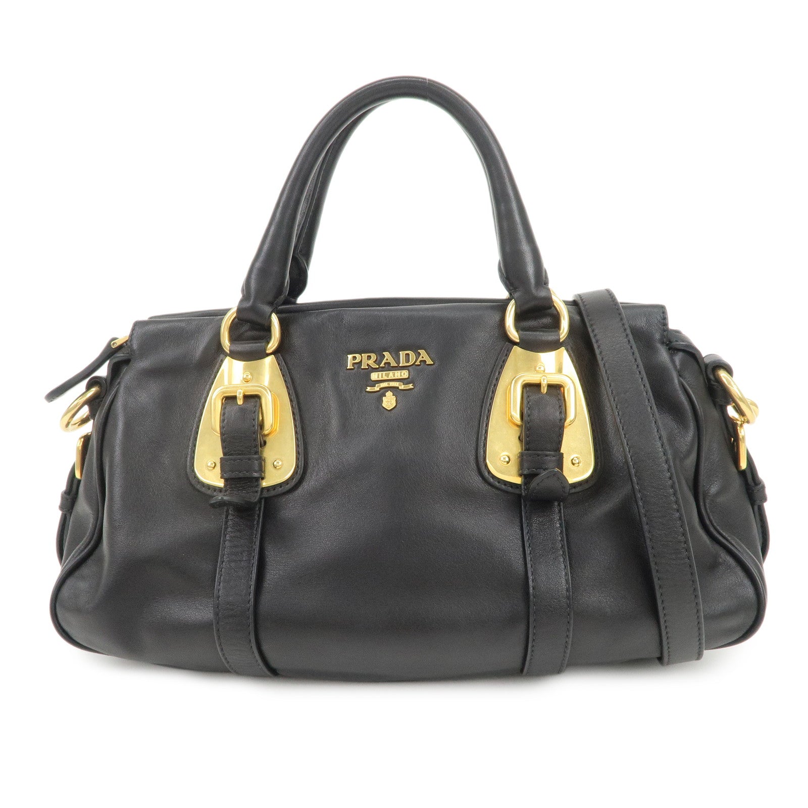 PRADA Logo 2Way Bag Hand Bag Shoulder Bag
