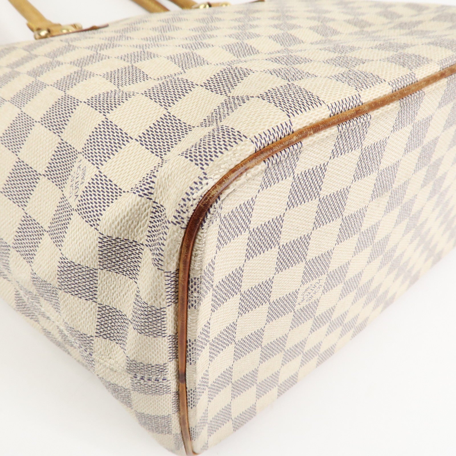 Louis Vuitton Damier Azur Saleya PM Tote Bag Hand Bag N51186