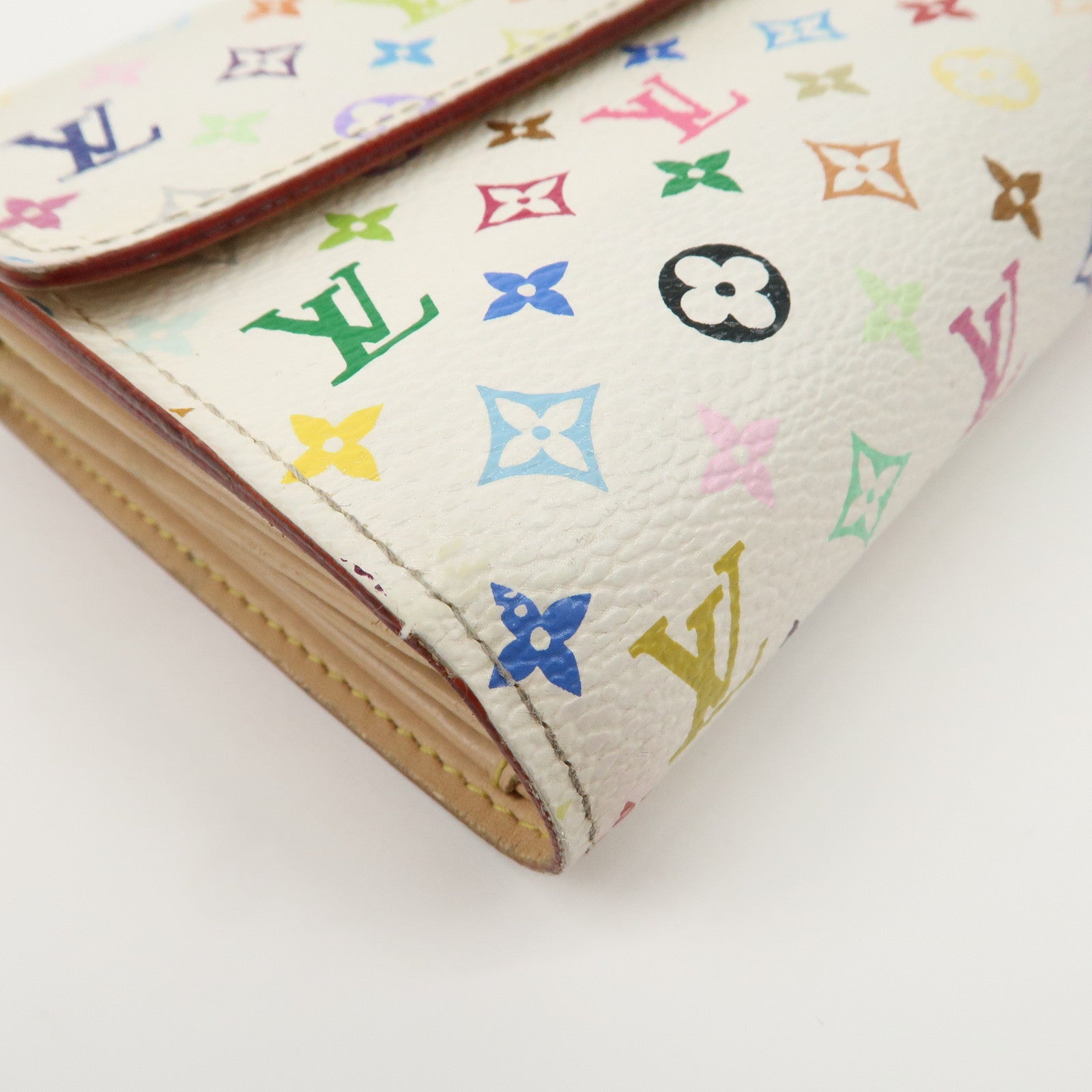 Louis Vuitton Monogram Multicolor Portefeuille Alexandra Wallet Blanc M60083