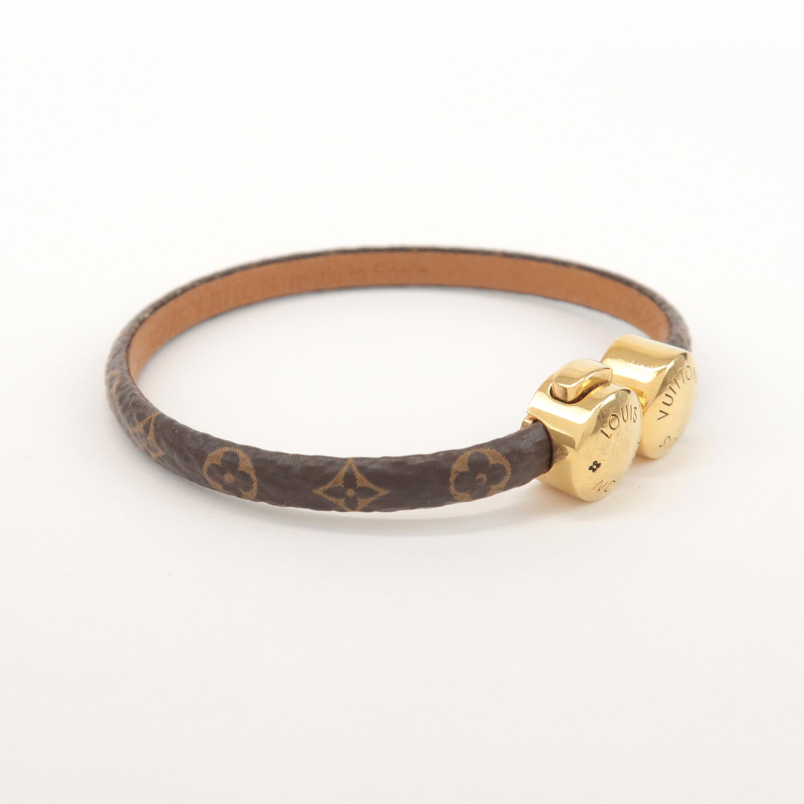 Louis Vuitton Monogram Historic Mini Bracelet Size 17 Brown M6407F