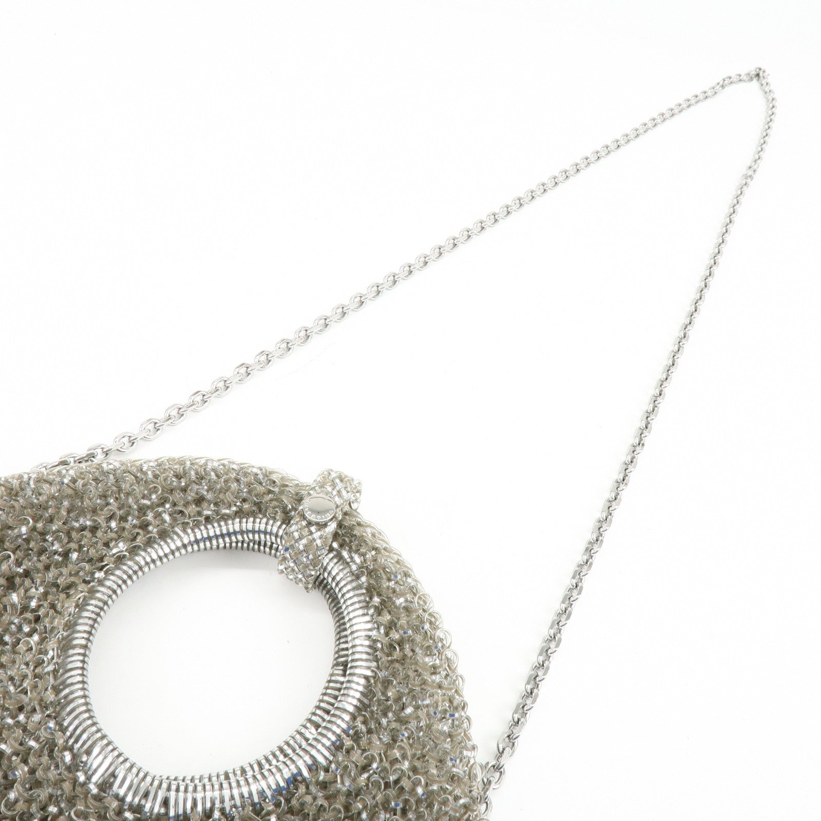 ANTEPRIMA PVC Wire Bag PVC 2Way Bag Hand Bag Shoulder Bag Silver