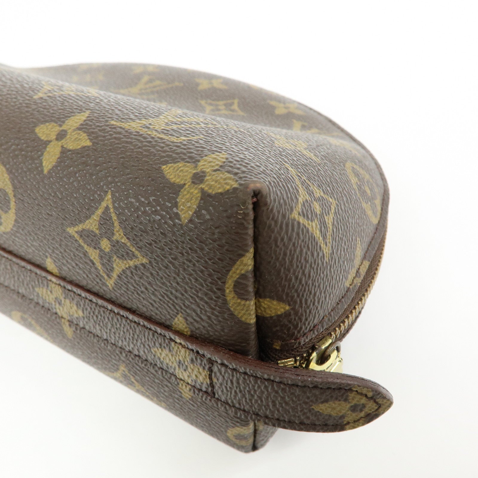 Louis Vuitton Monogram Trousse Demi Ronde Cosmetic Pouch M47520