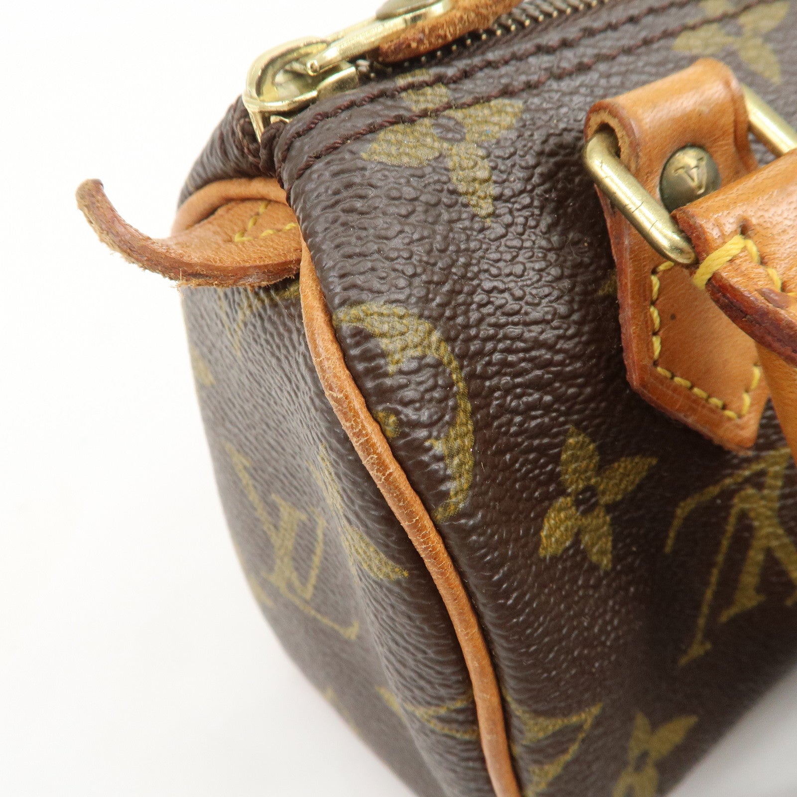 Louis Vuitton Monogram Mini Speedy Hand Bag Shoulder Bag M41534