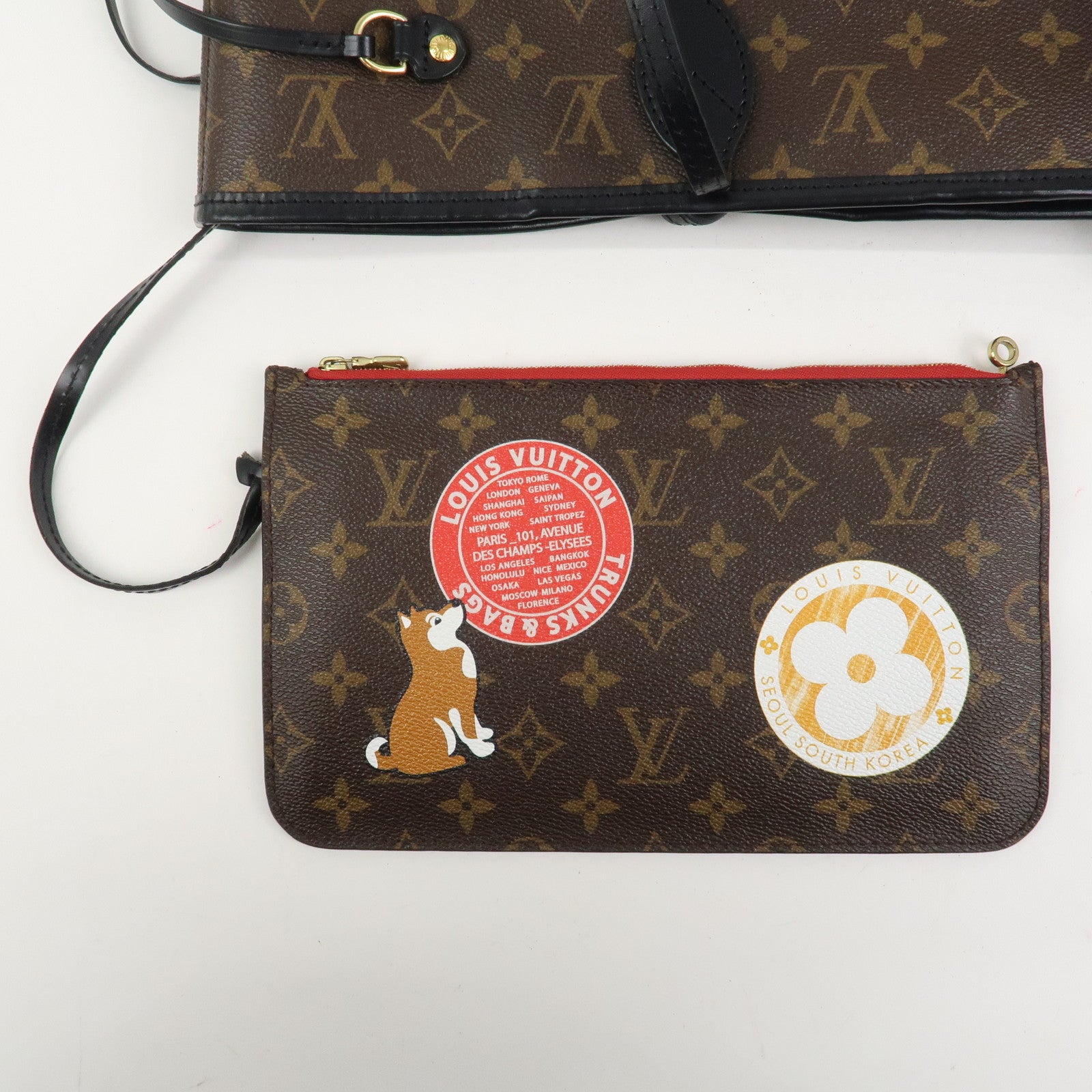 Louis Vuitton LV World Tour Monogram Neverfull MM Tote Bag M42844