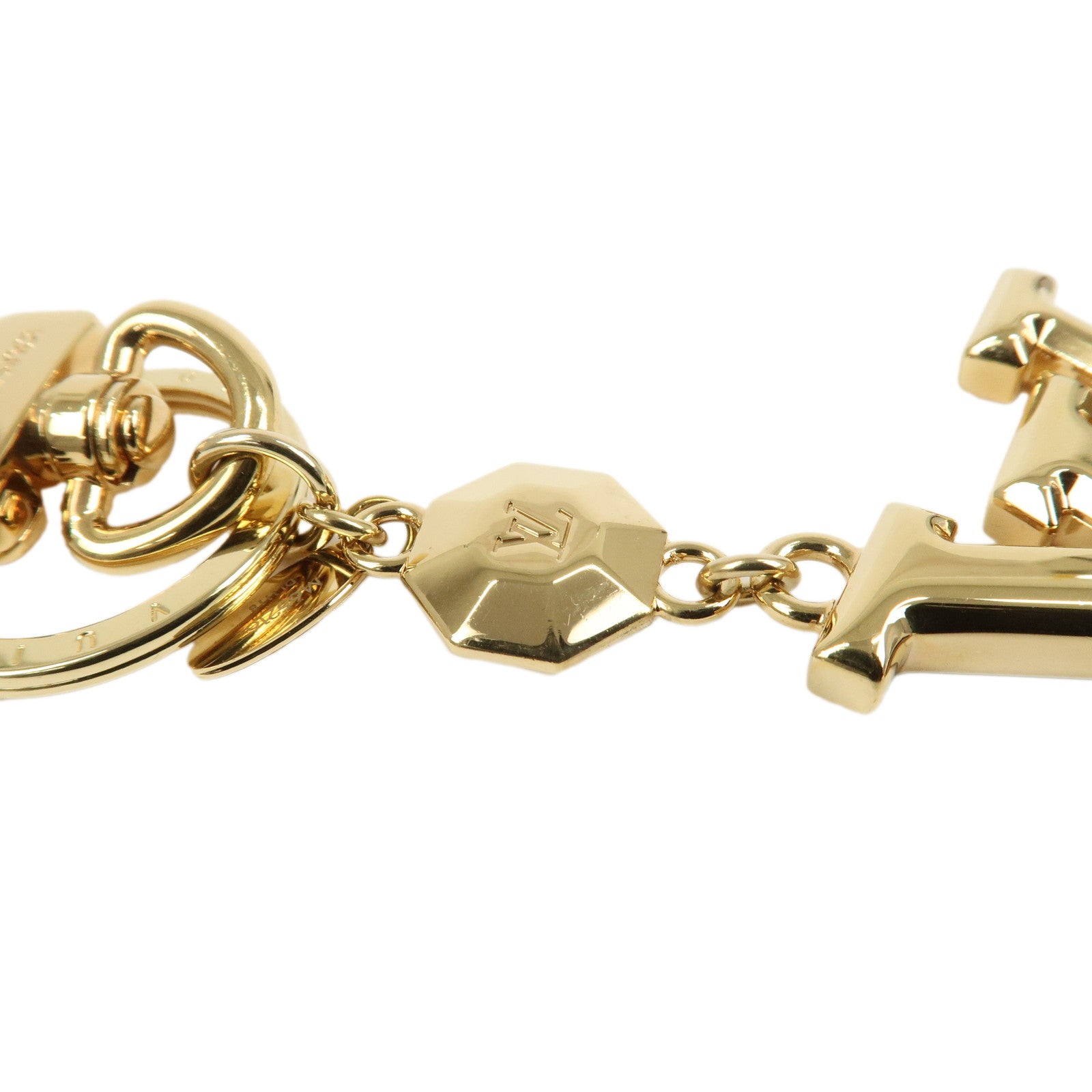 Louis Vuitton Porte Cles LV Facettes Bag Charm Gold M65216
