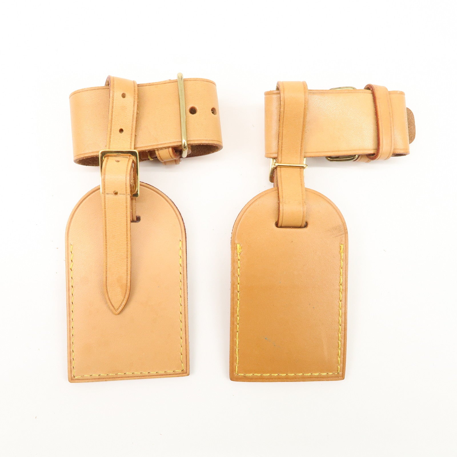 Louis Vuitton Set of 15 Nume Leather Name Tag & Poignet Natural Used