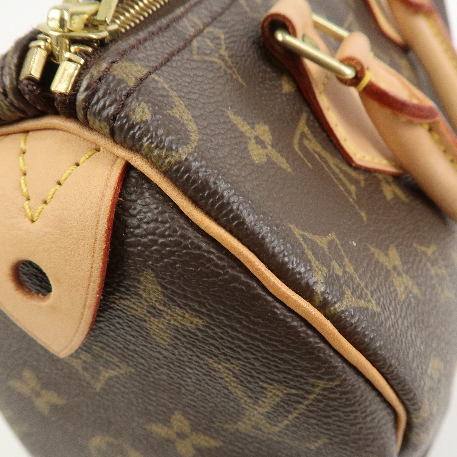 Louis Vuitton Monogram Speedy 25 Boston Bag Hand Bag Brown M41528