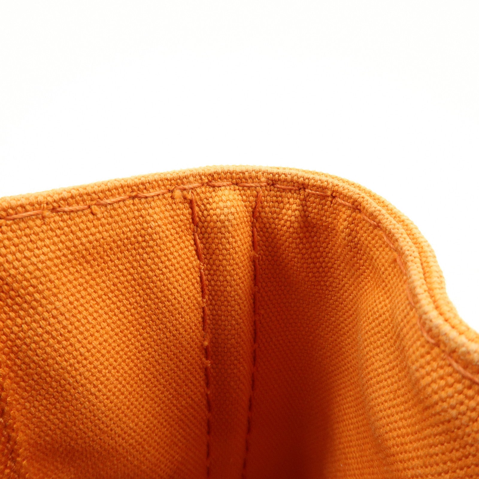 PRADA Canapa Mini Canvas Tote Bag Hand Bag BN2439 Orange