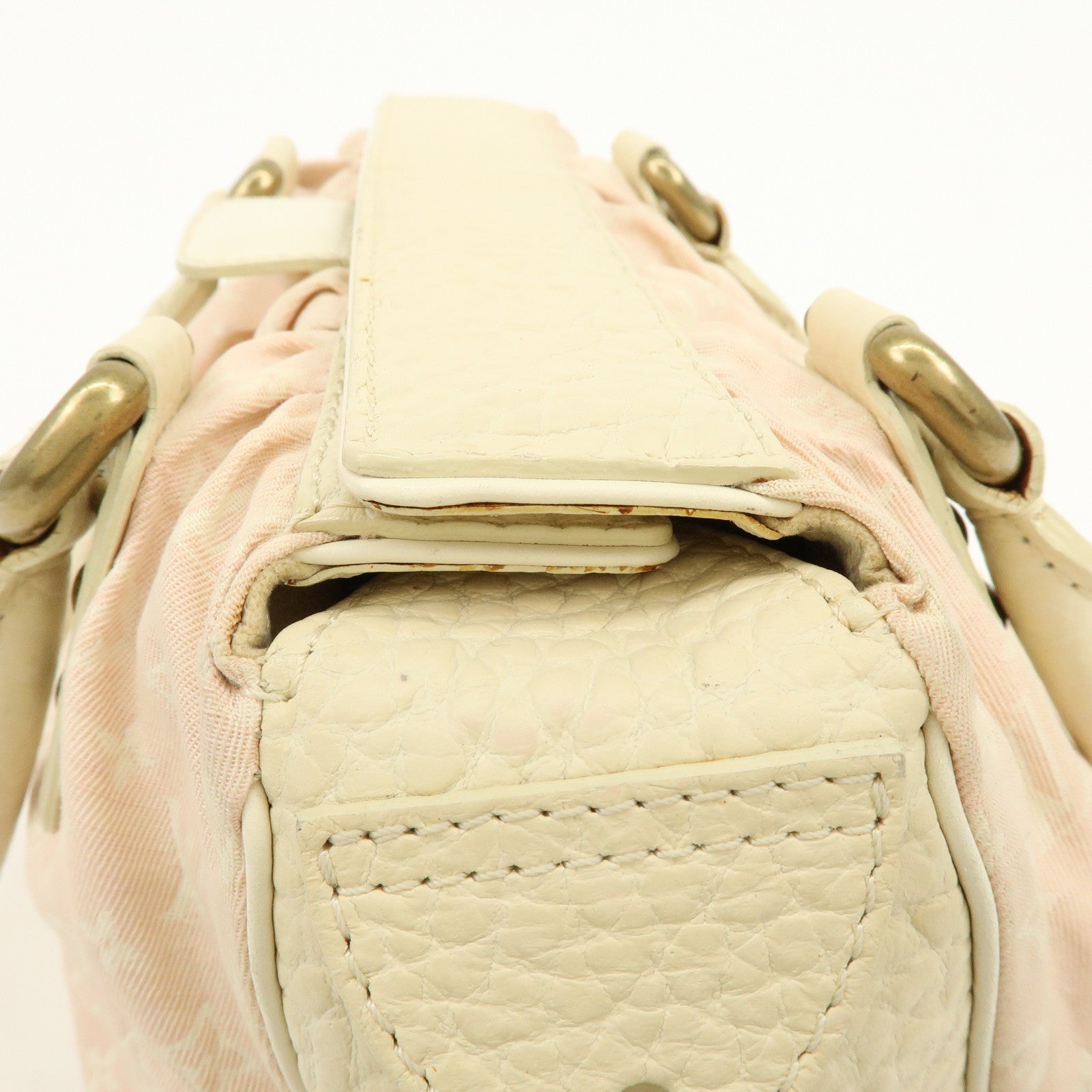 Louis Vuitton Monogram Mini Lin Trapes PM Hand Bag Rose M40062