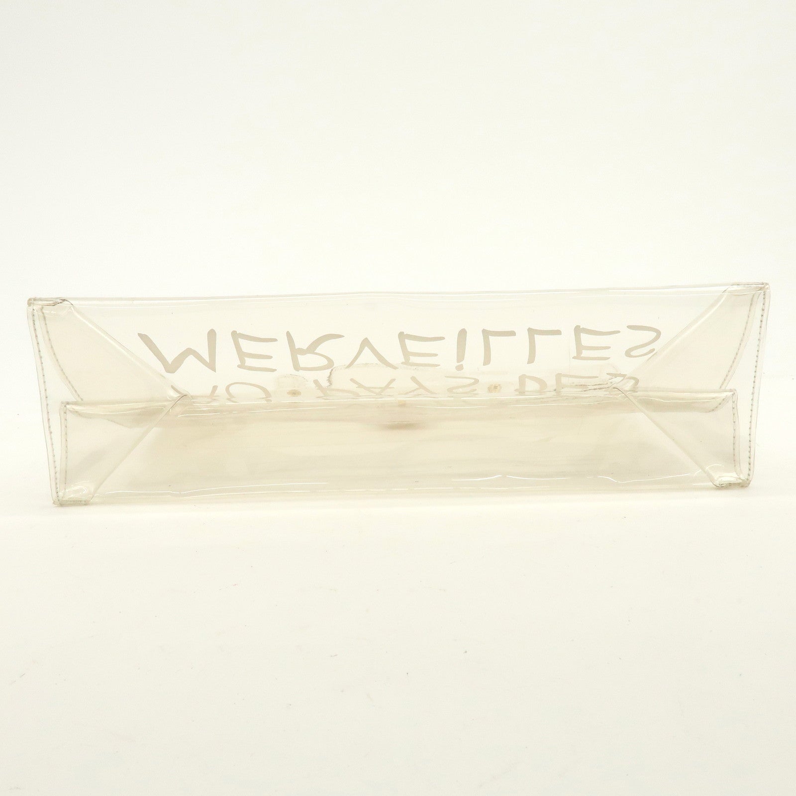 HERMES Vinyl Kelly Hand Bag Clear