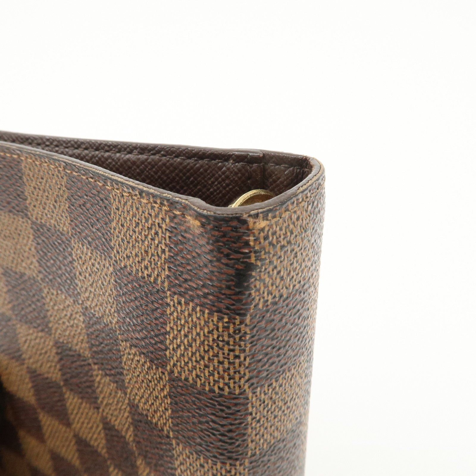 Louis Vuitton Damier Canvas Agenda MM Planner Cover Brown R20240 Used